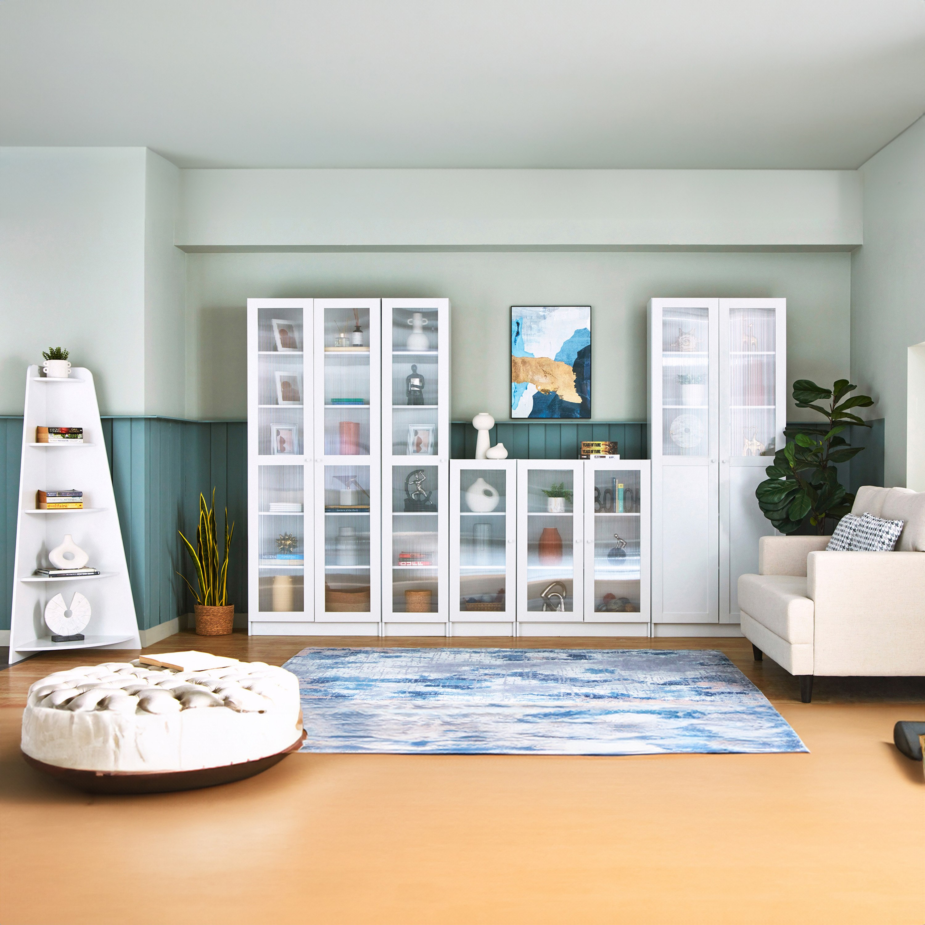 خزانة كتب ركنيّة 5 مستويات من فرانكفورت-hbxfurniture-office-bookcases-image-10