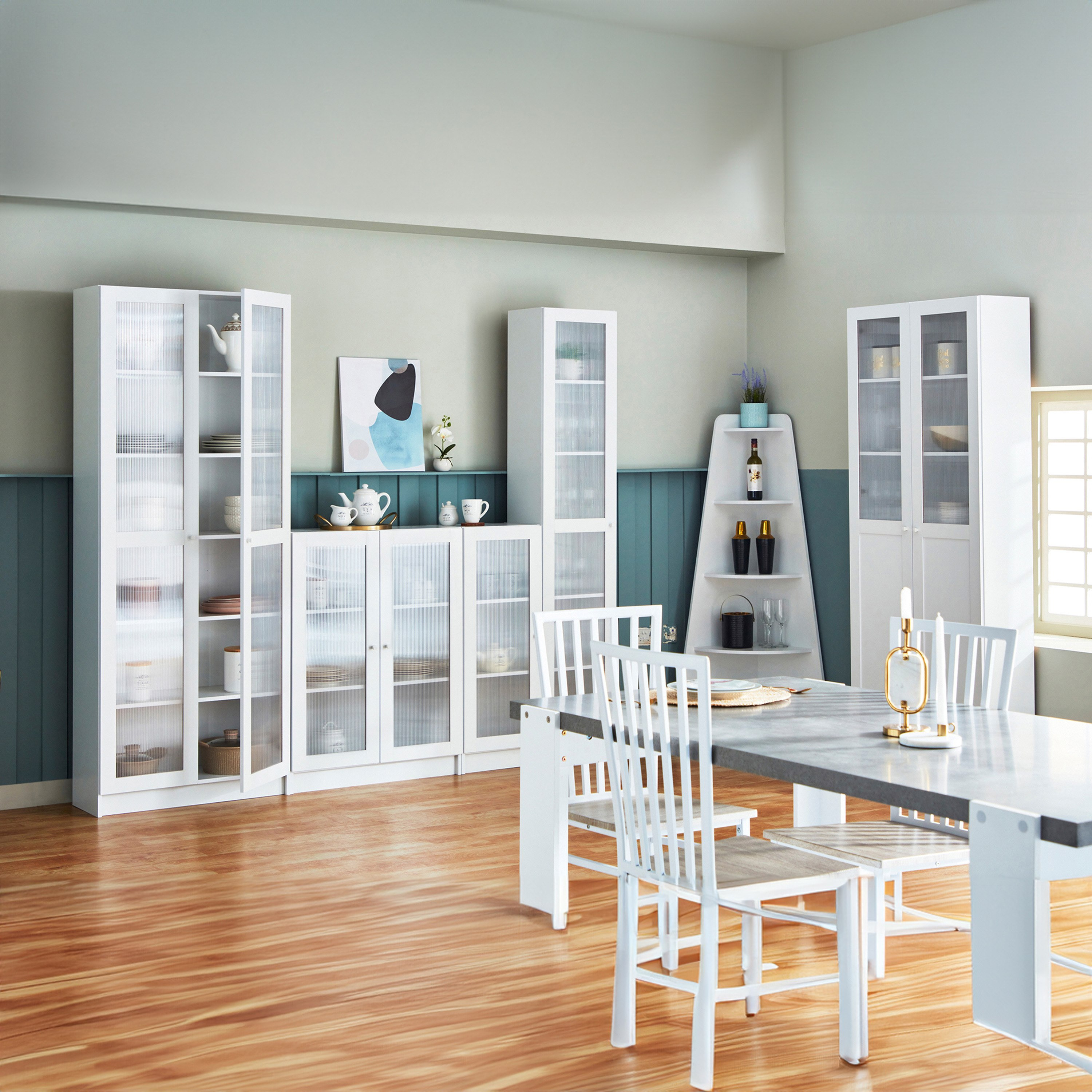 خزانة كتب ركنيّة 5 مستويات من فرانكفورت-hbxfurniture-office-bookcases-image-11