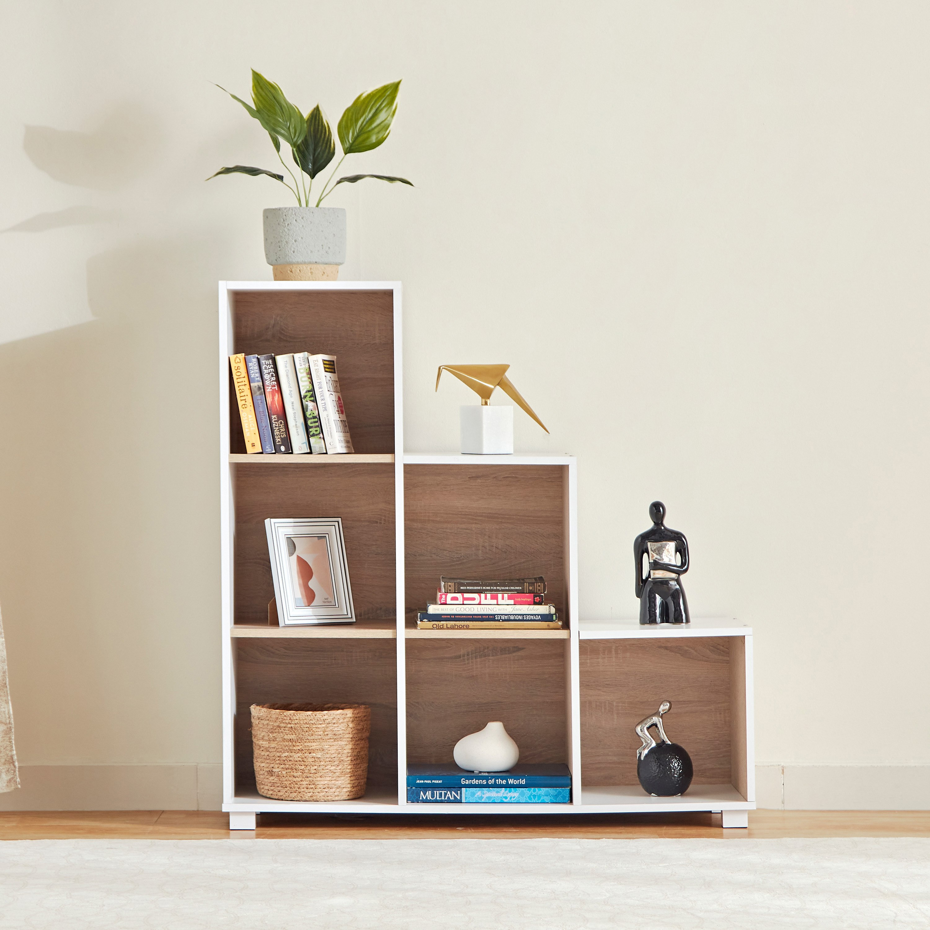 Movo Alford Lyon 6-Cube Step Bookcase-hbxfurniture-office-bookcases-image-2