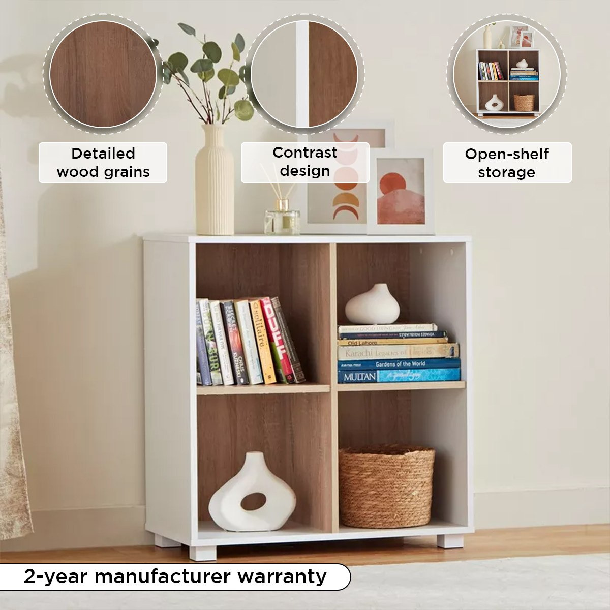 Movo Alford Lyon 4-Cube Bookcase-hbxfurniture-office-bookcases-image-4