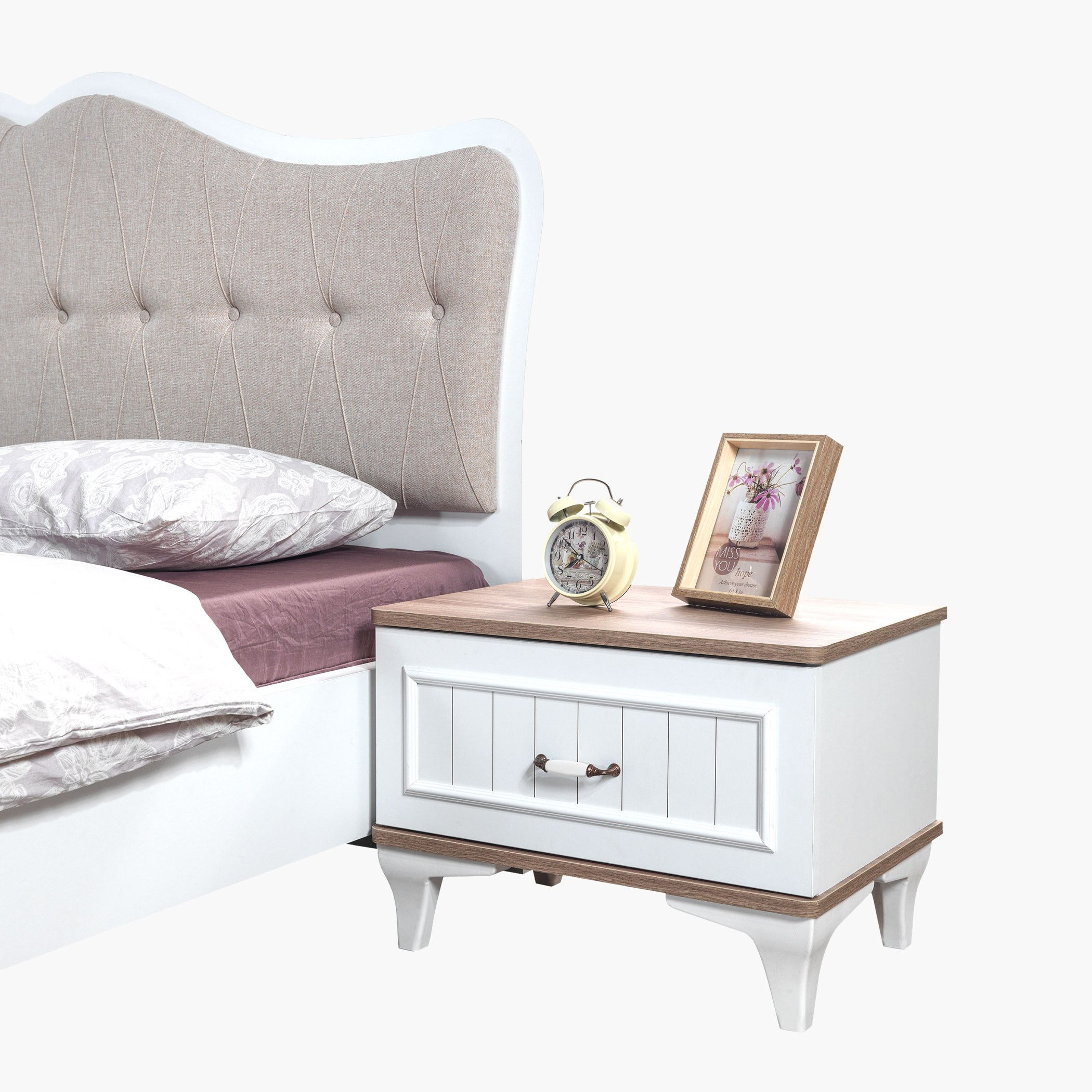 طقم غرفة نوم كينج 5 قطع من فيكتوريا - 180x200 سم-hbxbedroom-bedsandbedsets-bedroomsets-king-image-5