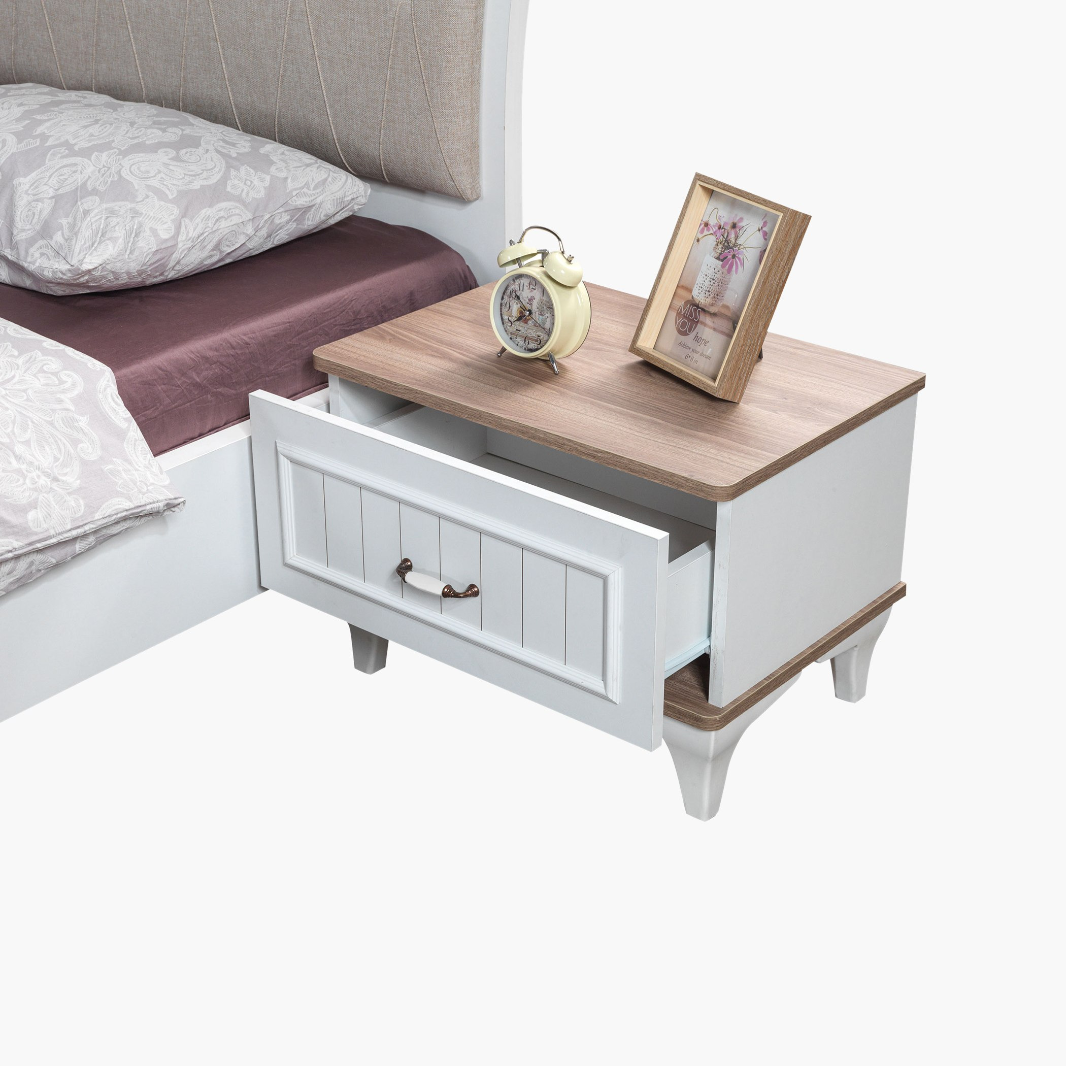 طقم غرفة نوم كينج 5 قطع من فيكتوريا - 180x200 سم-hbxbedroom-bedsandbedsets-bedroomsets-king-image-6