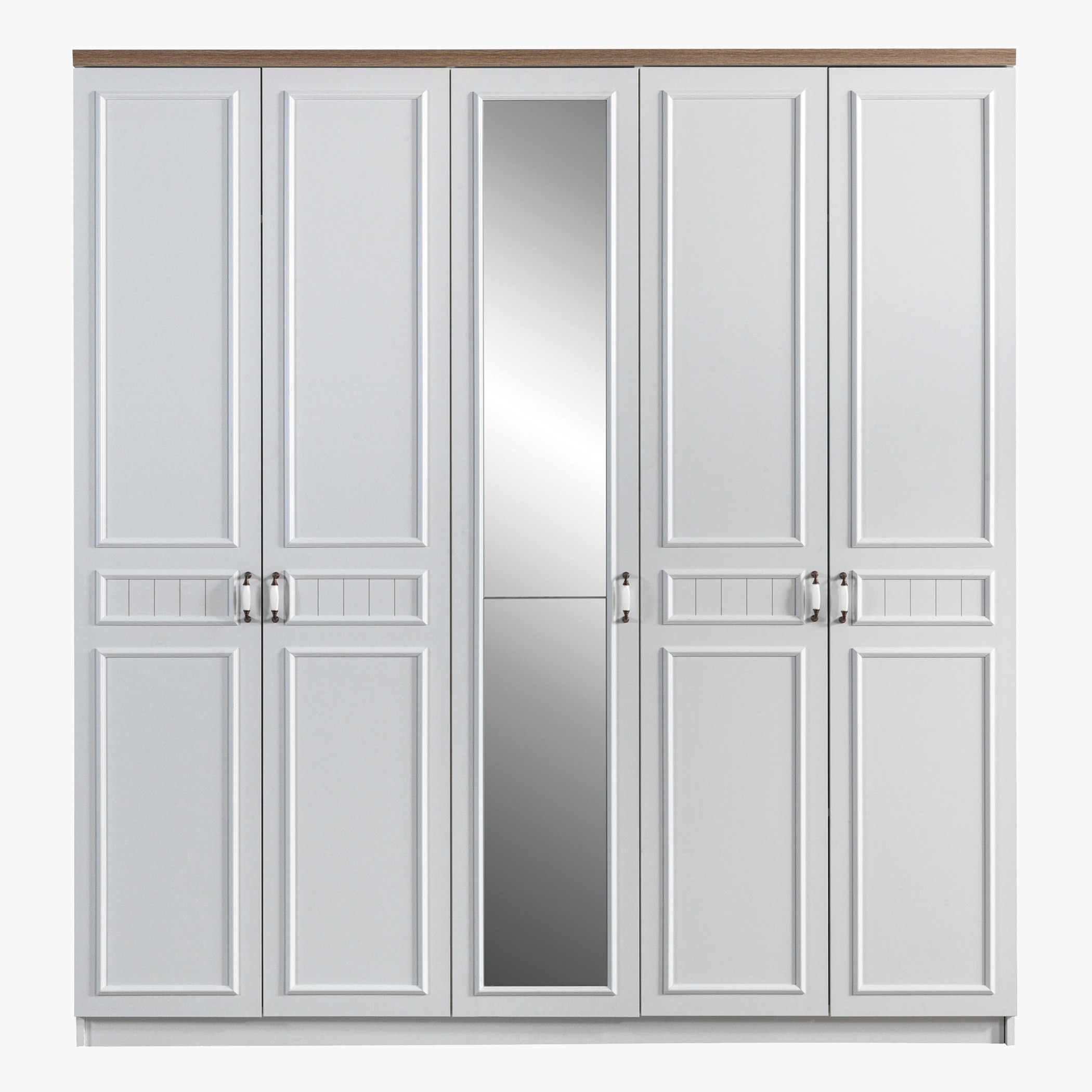 خزانة ملابس 5 أبواب مع مرآة من فيكتوريا-hbxfurniture-wardrobes-image-3