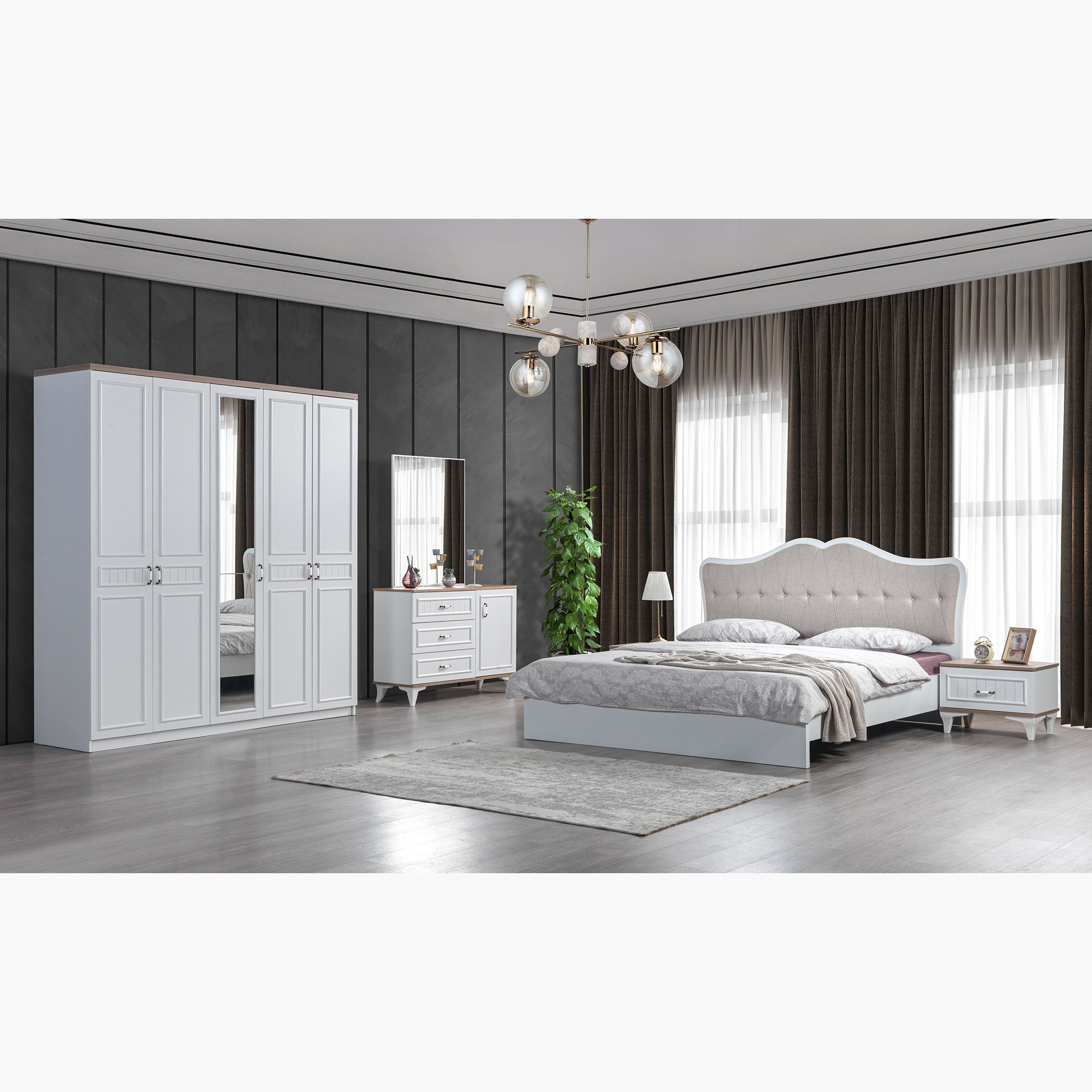 خزانة ملابس 5 أبواب مع مرآة من فيكتوريا-hbxfurniture-wardrobes-image-6