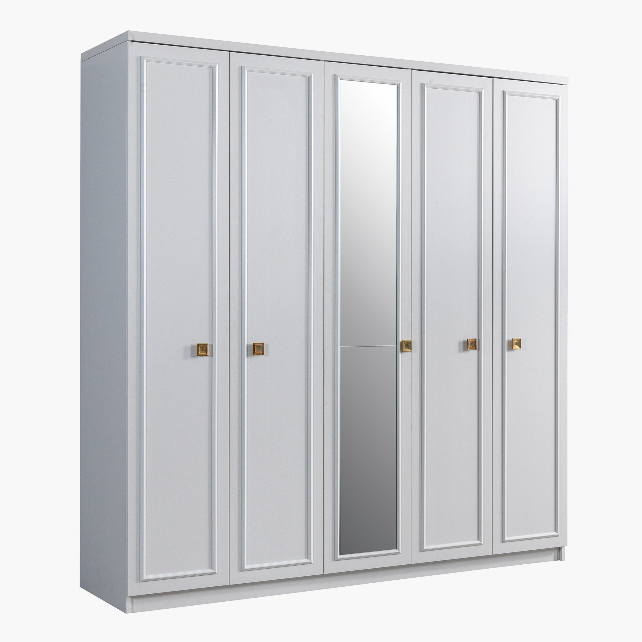 خزانة ملابس 5 أبواب مع مرآة من ويفر-hbxfurniture-wardrobes-image-2