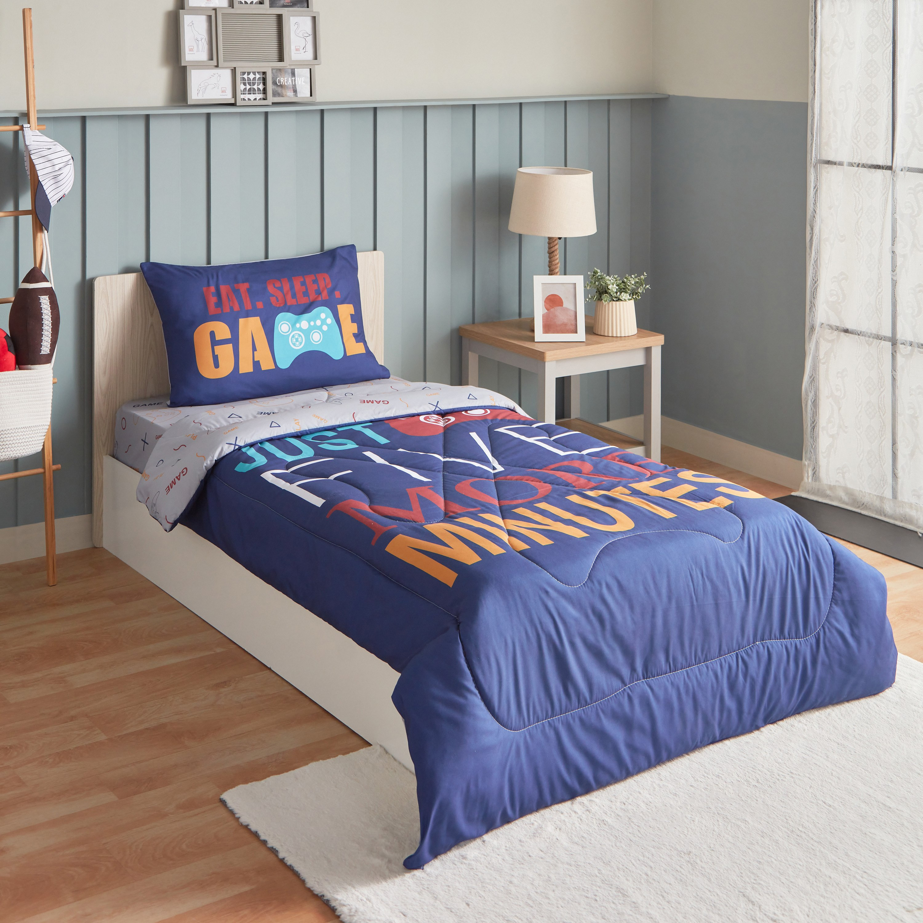 طقم لحاف مايكروفايبر قطعتين من جيمنج نويل سواريه - 50x75 سم-hbxhomeware-hbxkidsandyouth-image-1