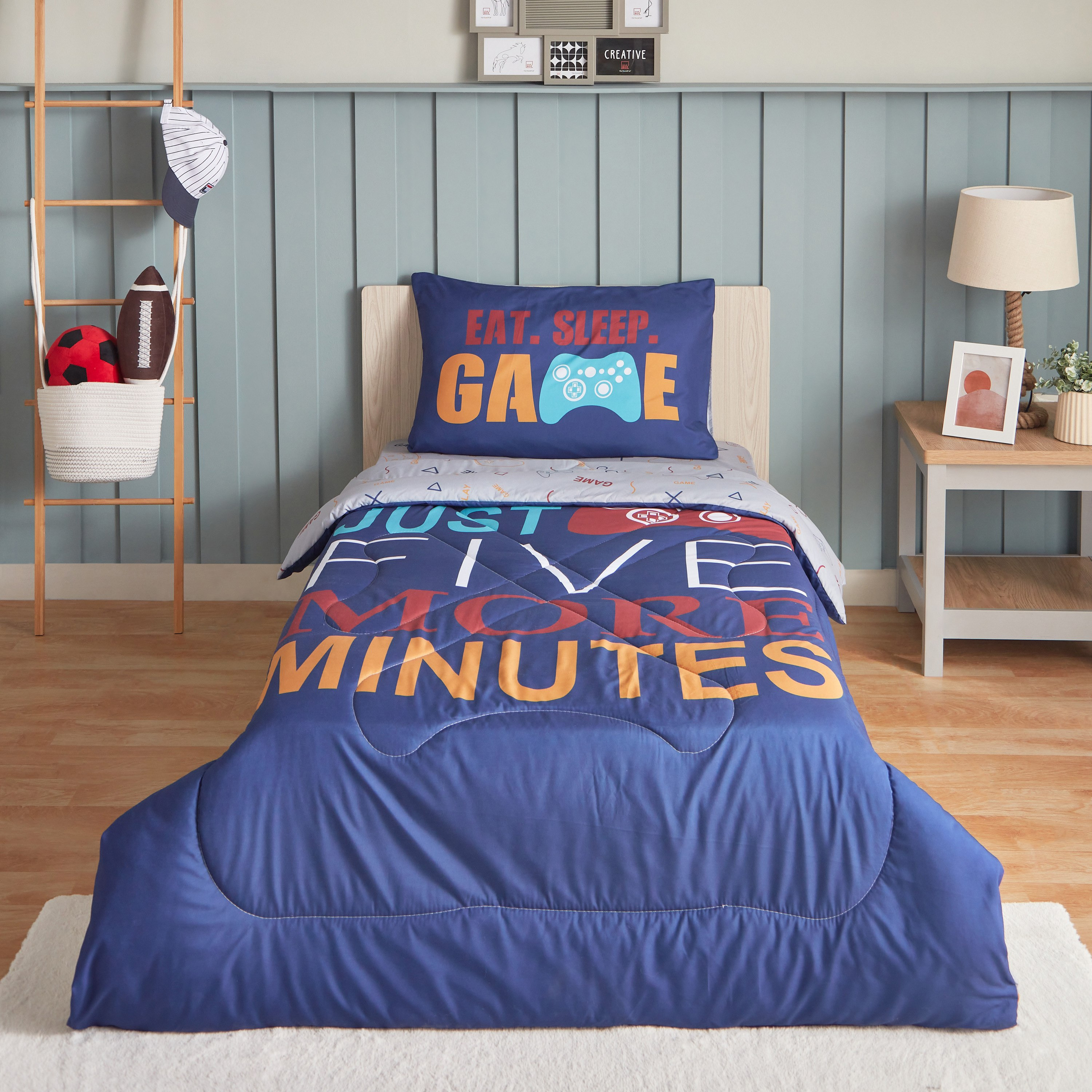 طقم لحاف مايكروفايبر قطعتين من جيمنج نويل سواريه - 50x75 سم-hbxhomeware-hbxkidsandyouth-image-2
