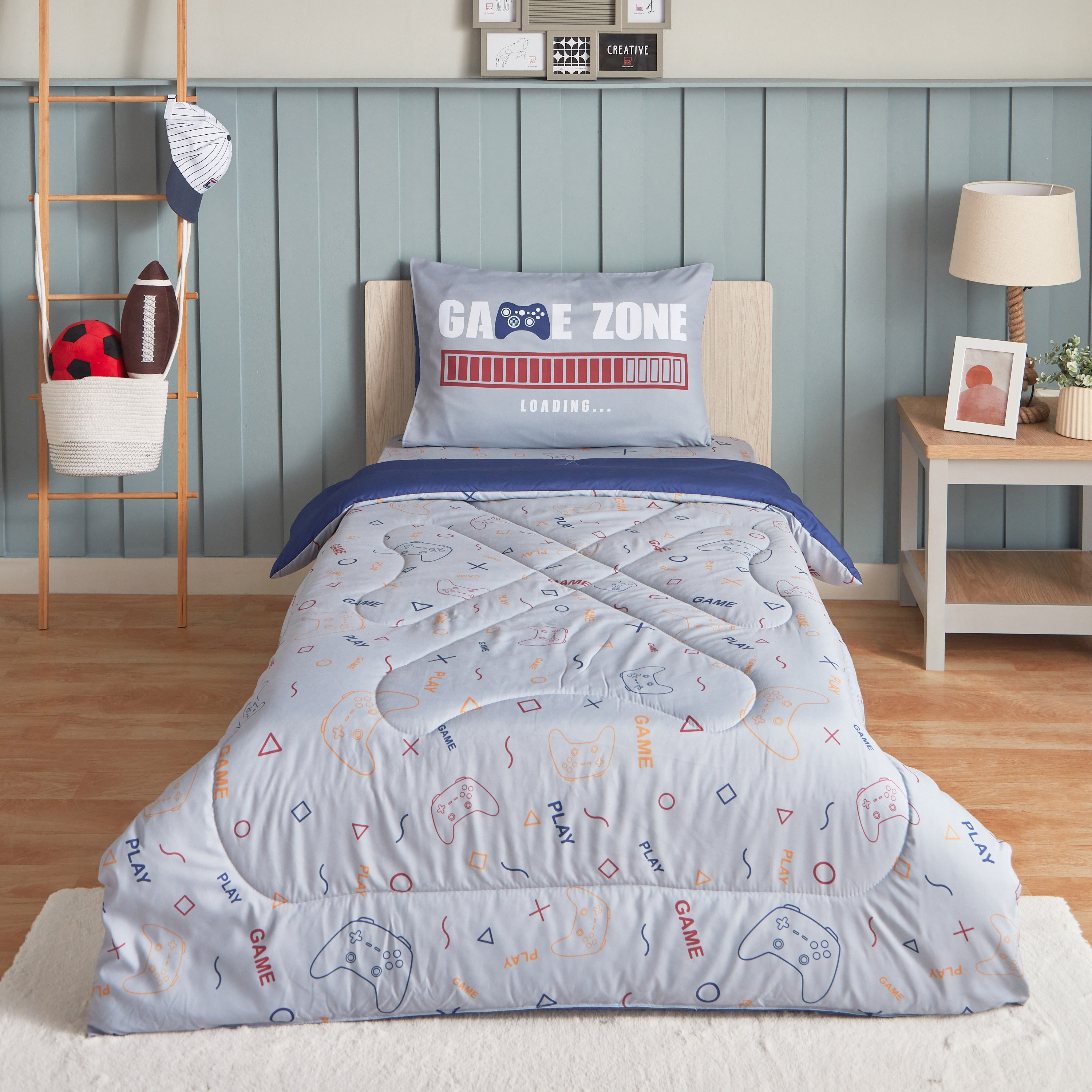 طقم لحاف مايكروفايبر قطعتين من جيمنج نويل سواريه - 50x75 سم-hbxhomeware-hbxkidsandyouth-image-3