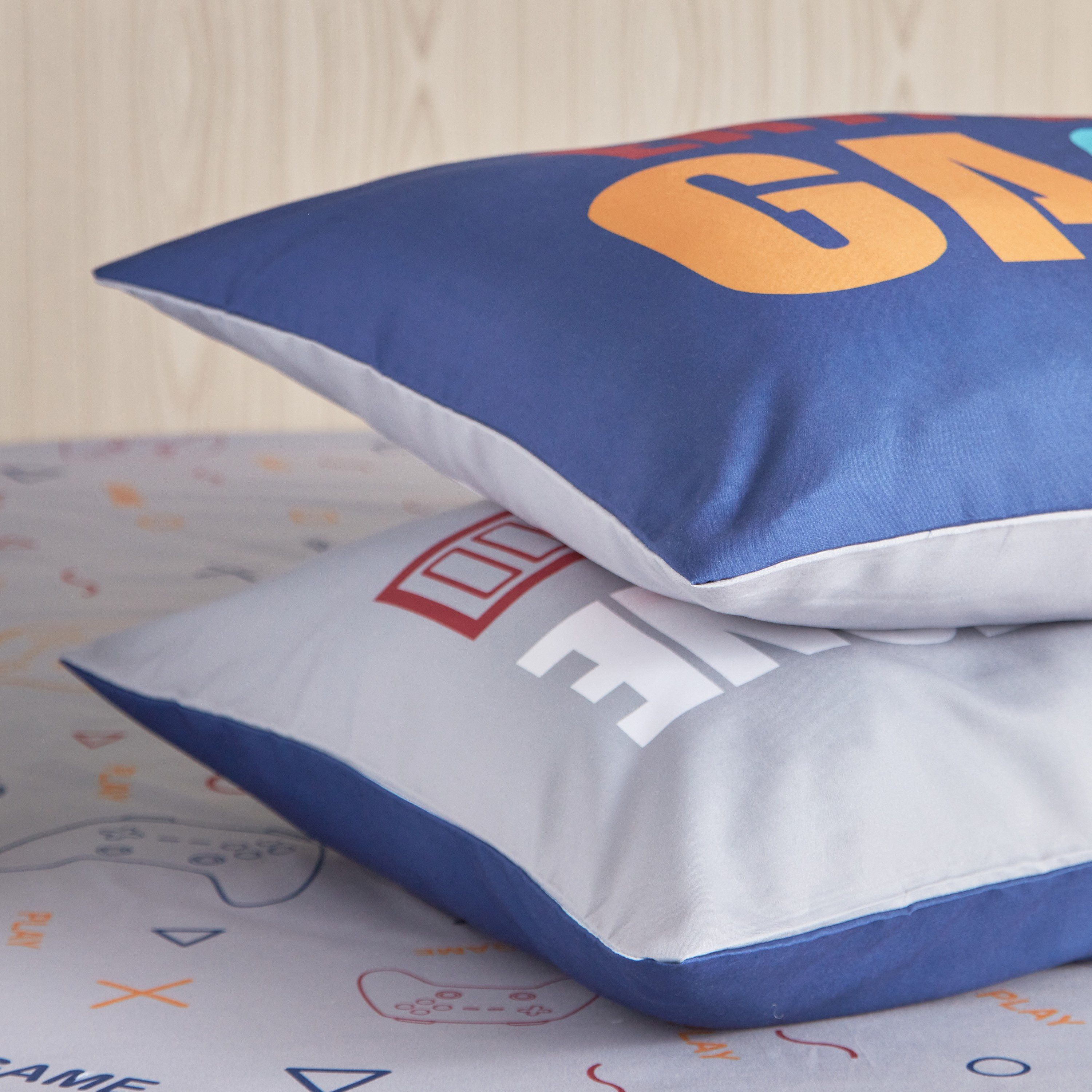 طقم غطاء وسادة ألياف دقيقة قطعتين من جيمنج نويل سواريه- 50x75 سم-hbxhomeware-hbxkidsandyouth-image-4