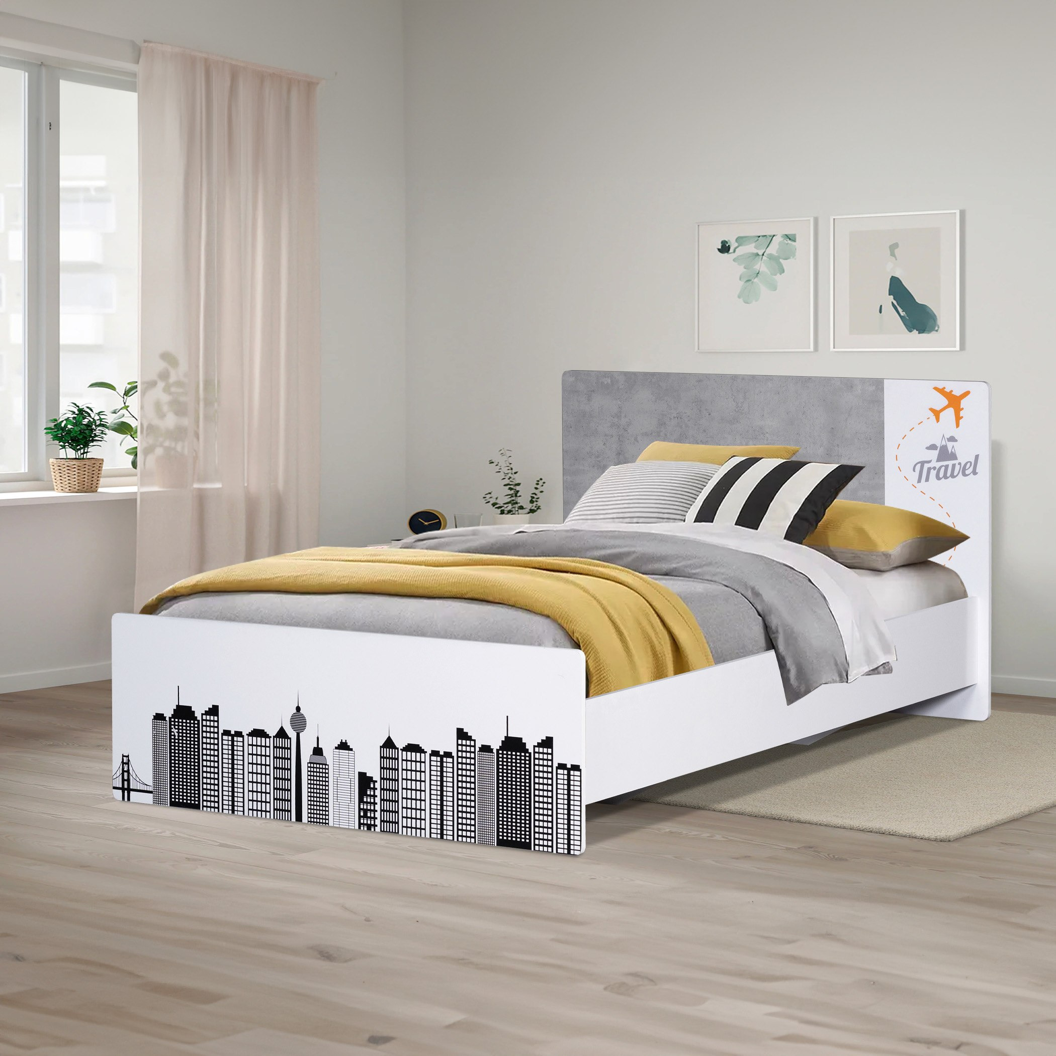 سرير توين - سيتي من موڤو- 120x200 سم-hbxbedroom-bedsandbedsets-beds-twin-image-1