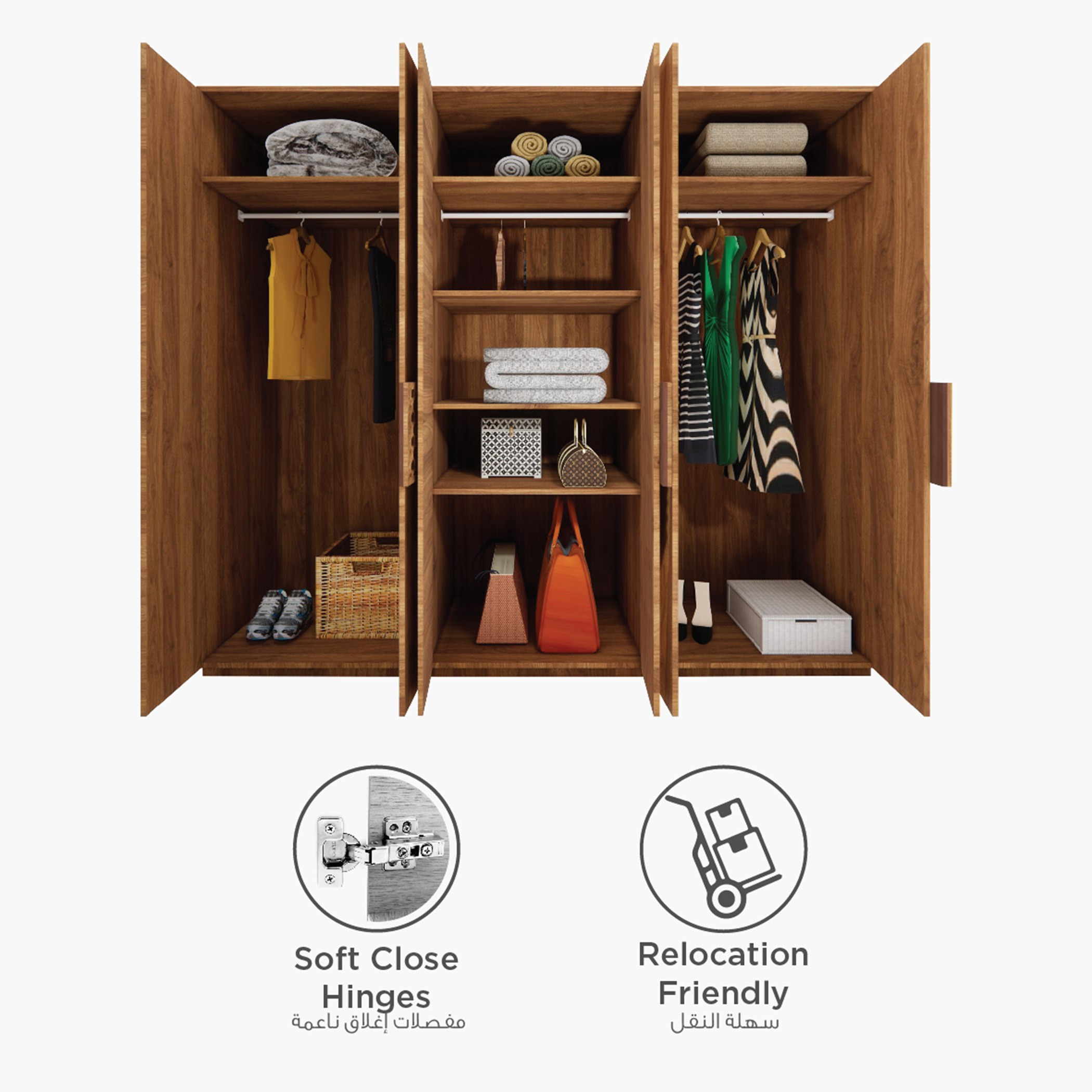 خزانة ملابس 6 أبواب من هيرشي-hbxfurniture-wardrobes-image-4
