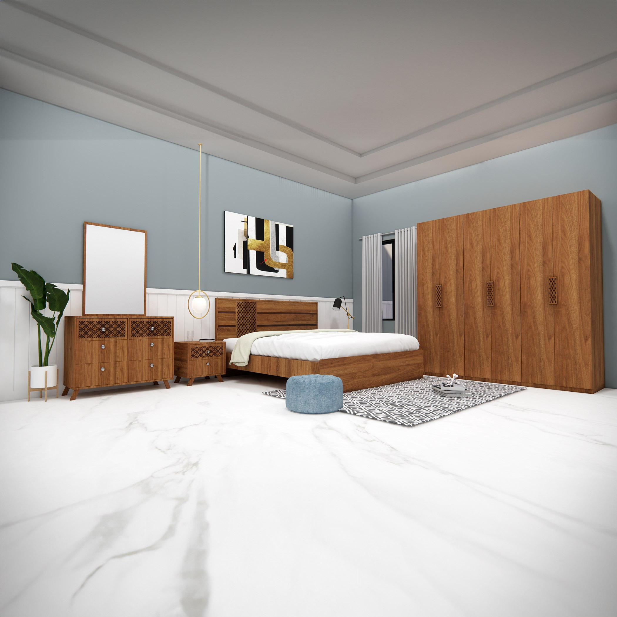 خزانة ملابس 6 أبواب من هيرشي-hbxfurniture-wardrobes-image-9