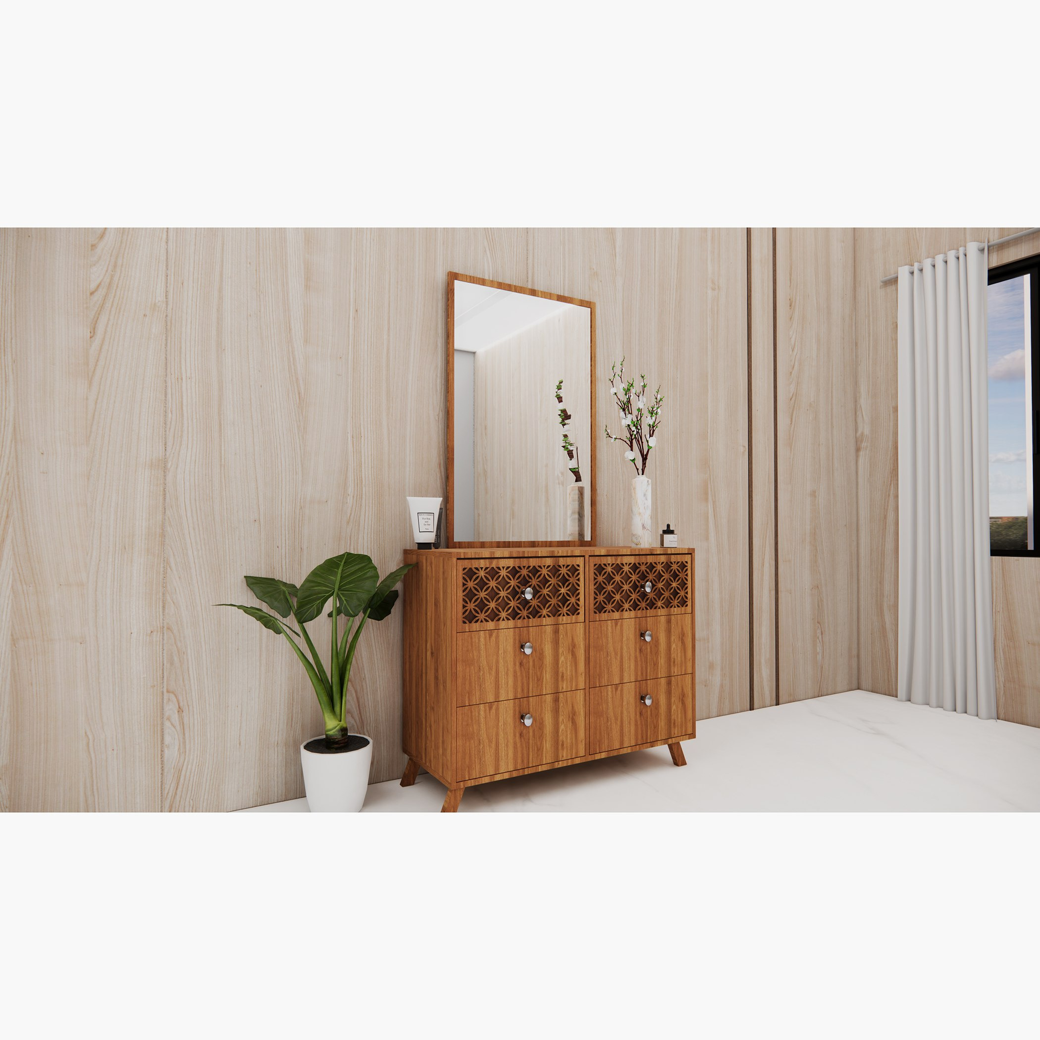 طقم غرفة نوم سوبر كينج 5 قطع من هيرشي - 200x200 سم-hbxbedroom-bedsandbedsets-bedroomsets-superking-image-12