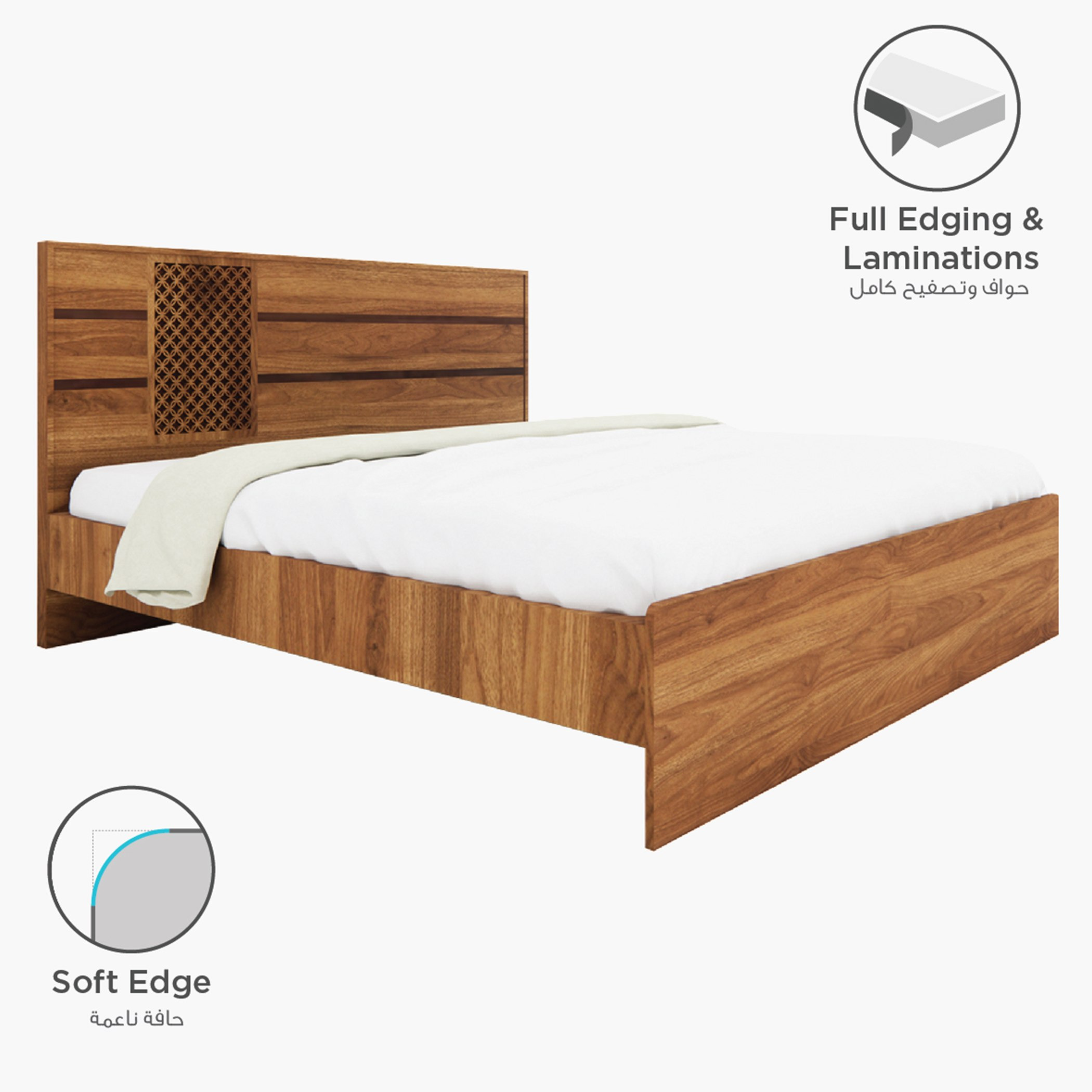 طقم غرفة نوم سوبر كينج 5 قطع من هيرشي - 200x200 سم-hbxbedroom-bedsandbedsets-bedroomsets-superking-image-5