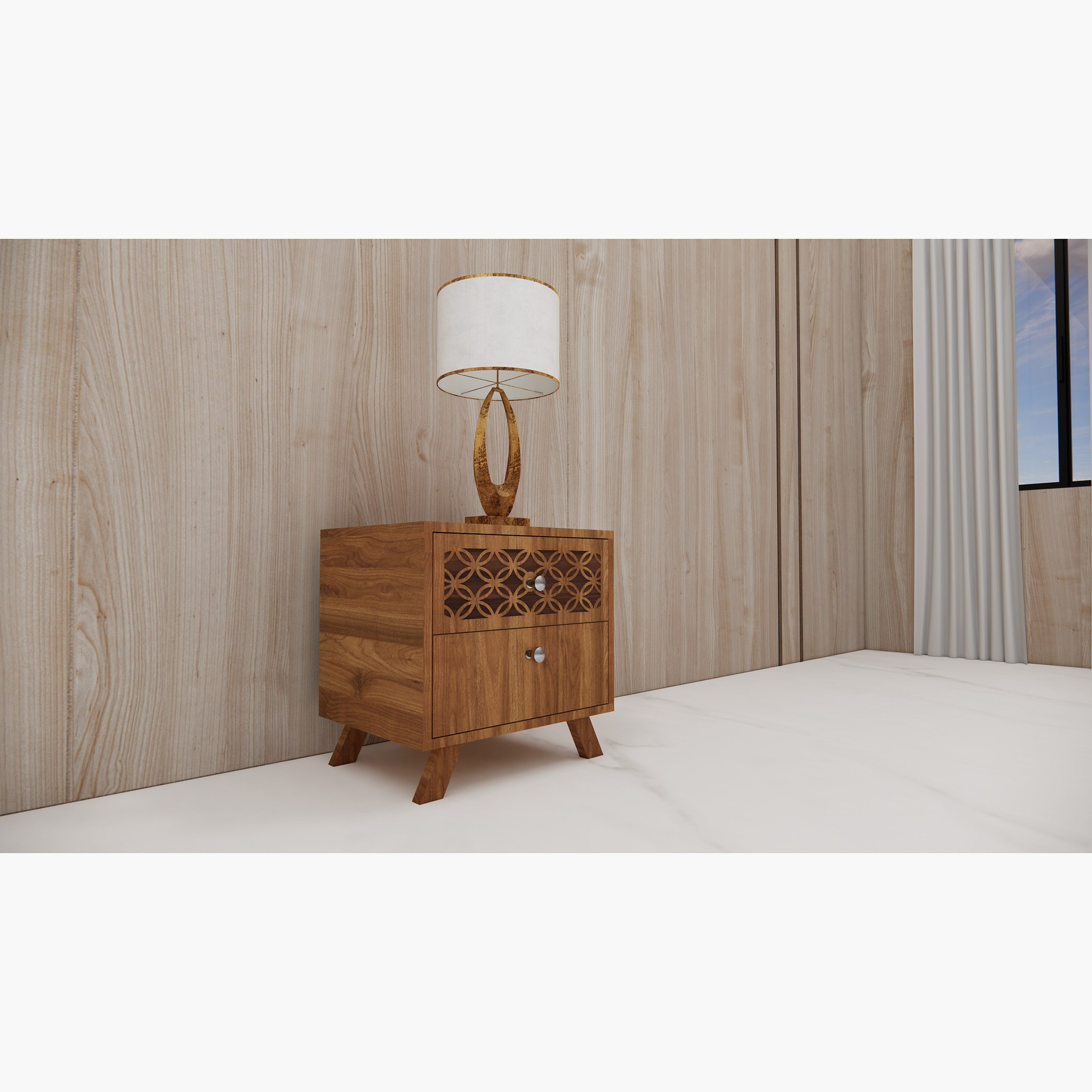 طقم غرفة نوم سوبر كينج 5 قطع من هيرشي - 200x200 سم-hbxbedroom-bedsandbedsets-bedroomsets-superking-image-7