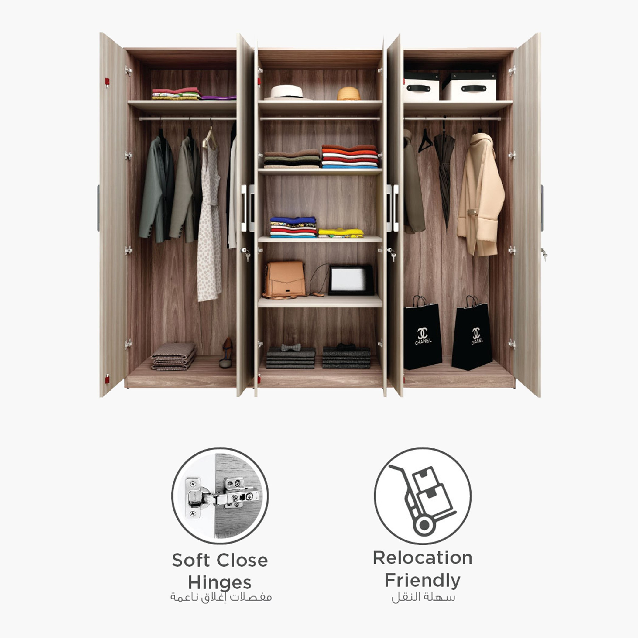 خزانة ملابس 6 أبواب من بريكستون-hbxfurniture-wardrobes-image-7
