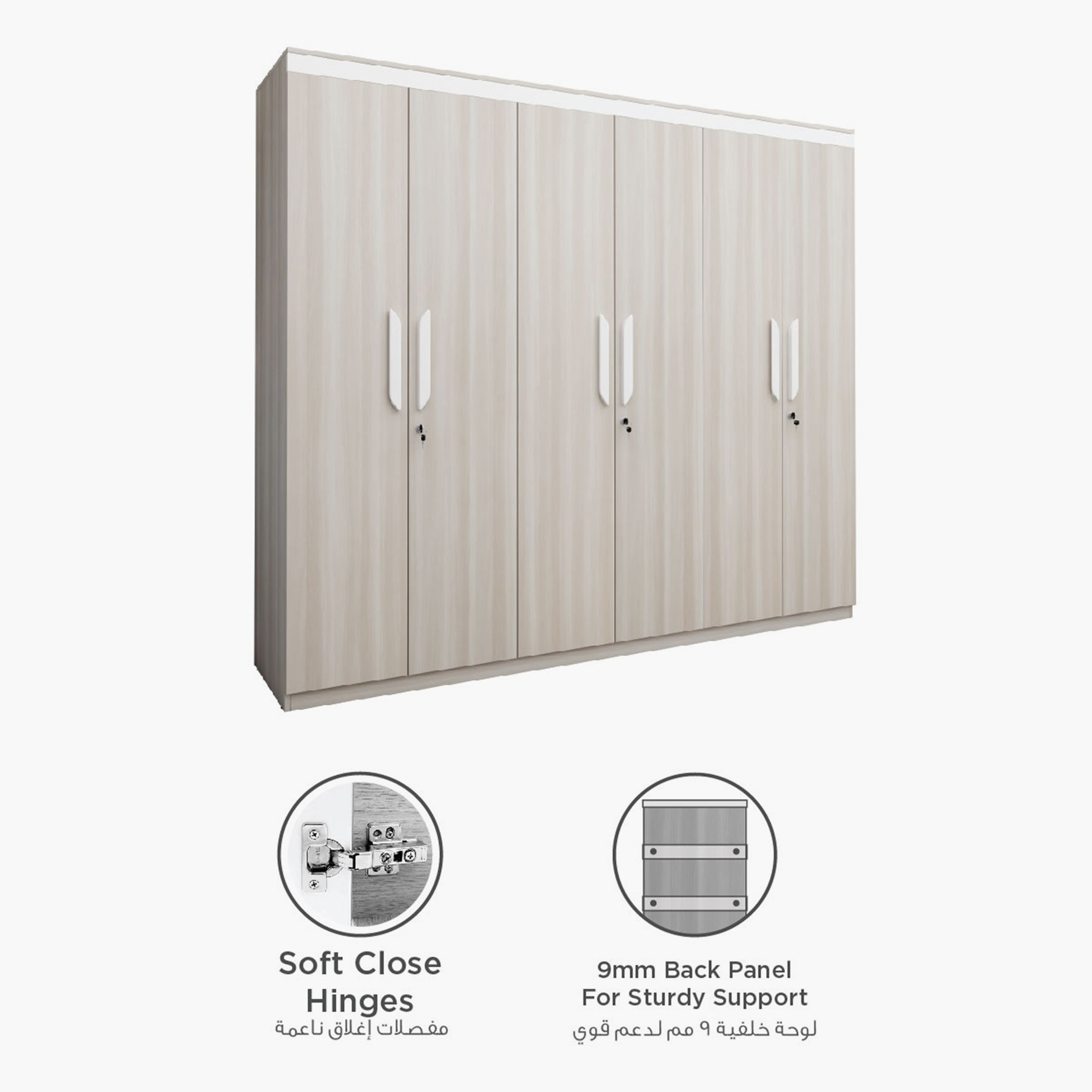خزانة ملابس 6 أبواب من نيوبورت-hbxfurniture-wardrobes-image-3