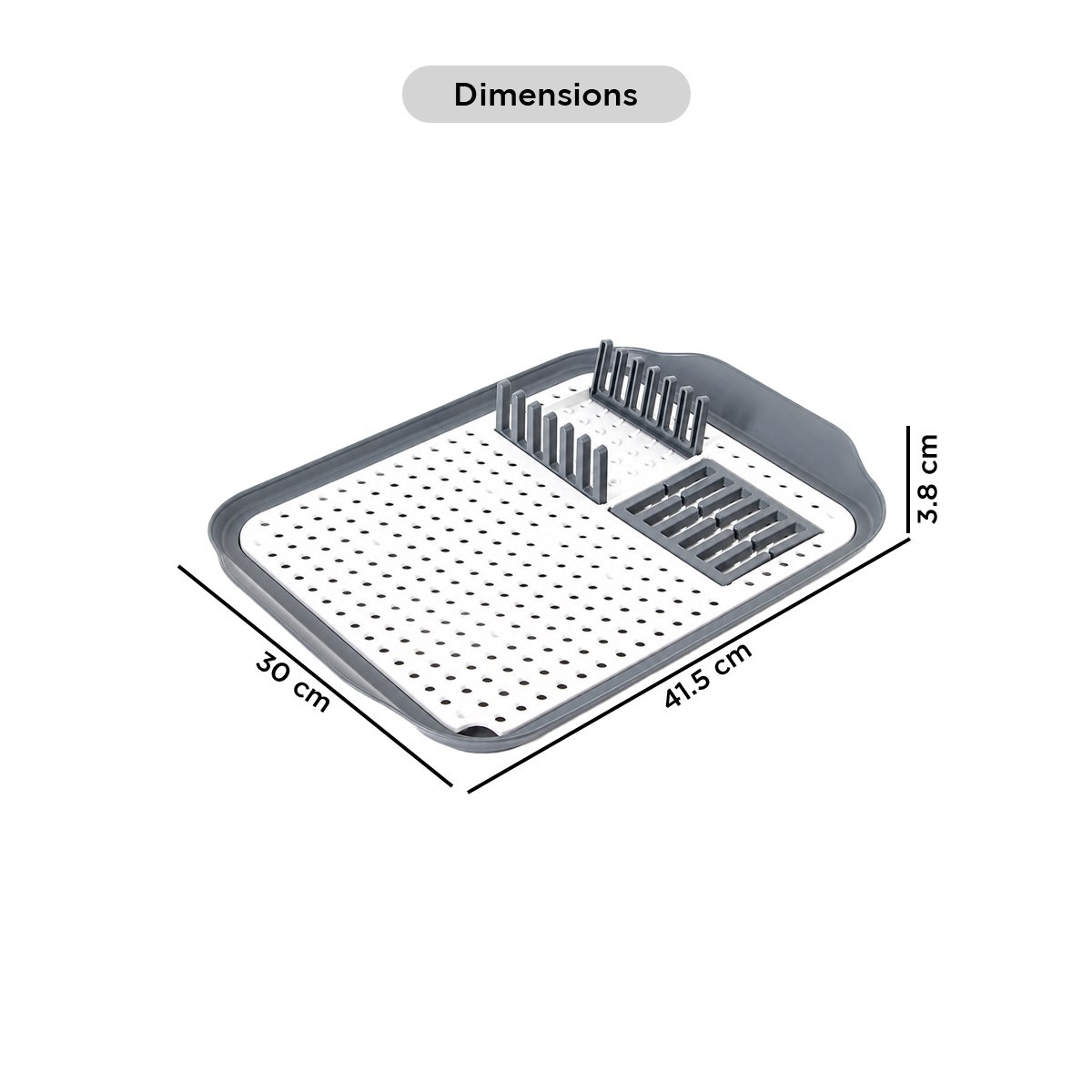 Foly Life Smart Dish Rack cum Drainer - 41.5x30 cm-hbxhomeware-hbxkitchen-image-10