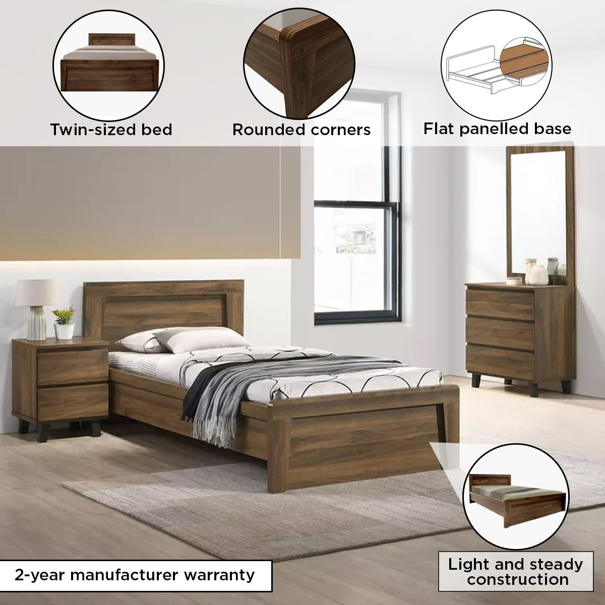 Kulltorp Plus Twin Bed - 120x200 cm-hbxbedroom-bedsandbedsets-beds-twin-image-4