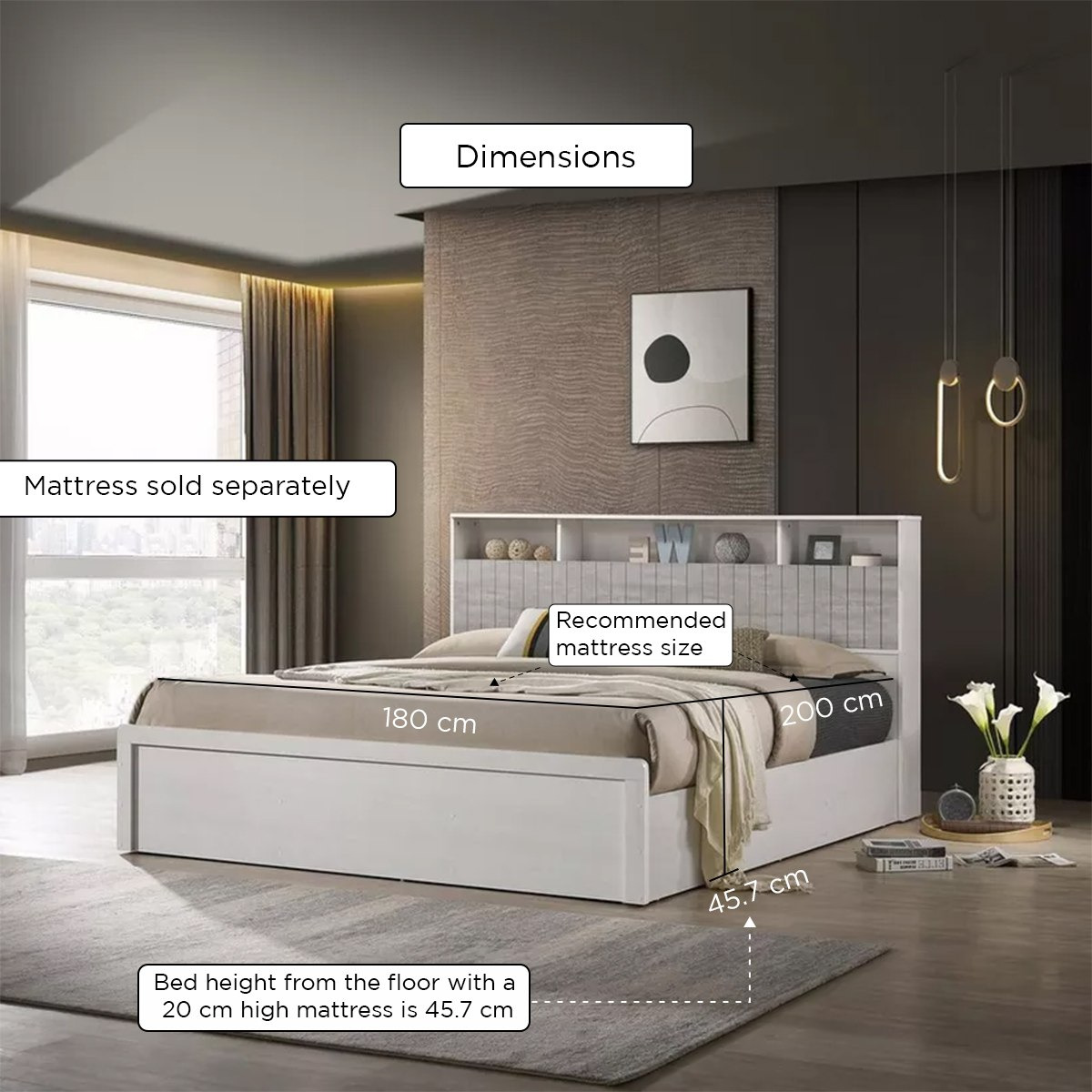 طقم غرفة نوم كينج 6 قطع - ليفربول من موڤو - 180×200 سم-hbxbedroom-bedsandbedsets-bedroomsets-king-image-29