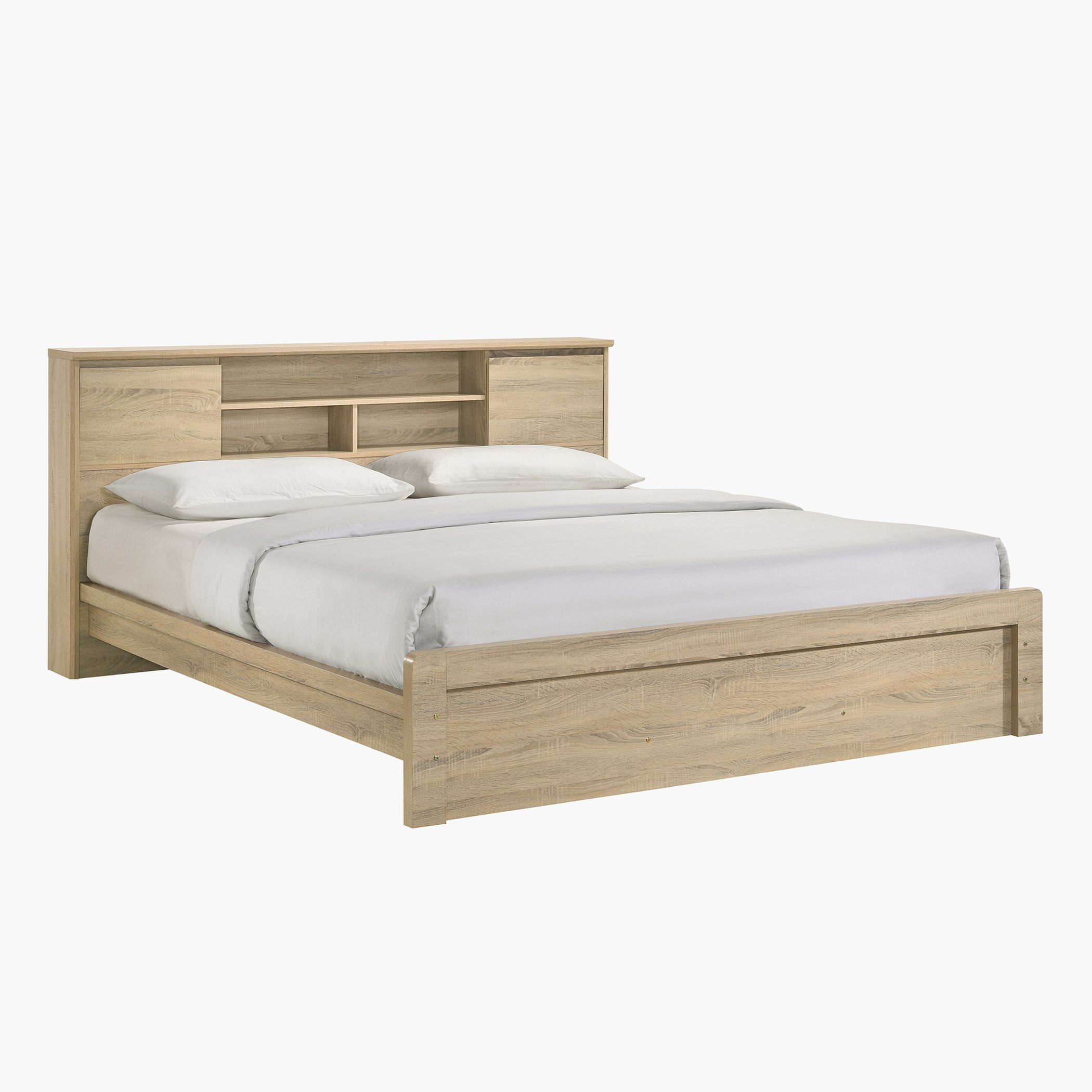 سرير كينج بلوح رأسي بمساحة تخزين من كوبر فولت - 180x200 سم-hbxfurniture-bedsandbedsets-beds-king-image-2