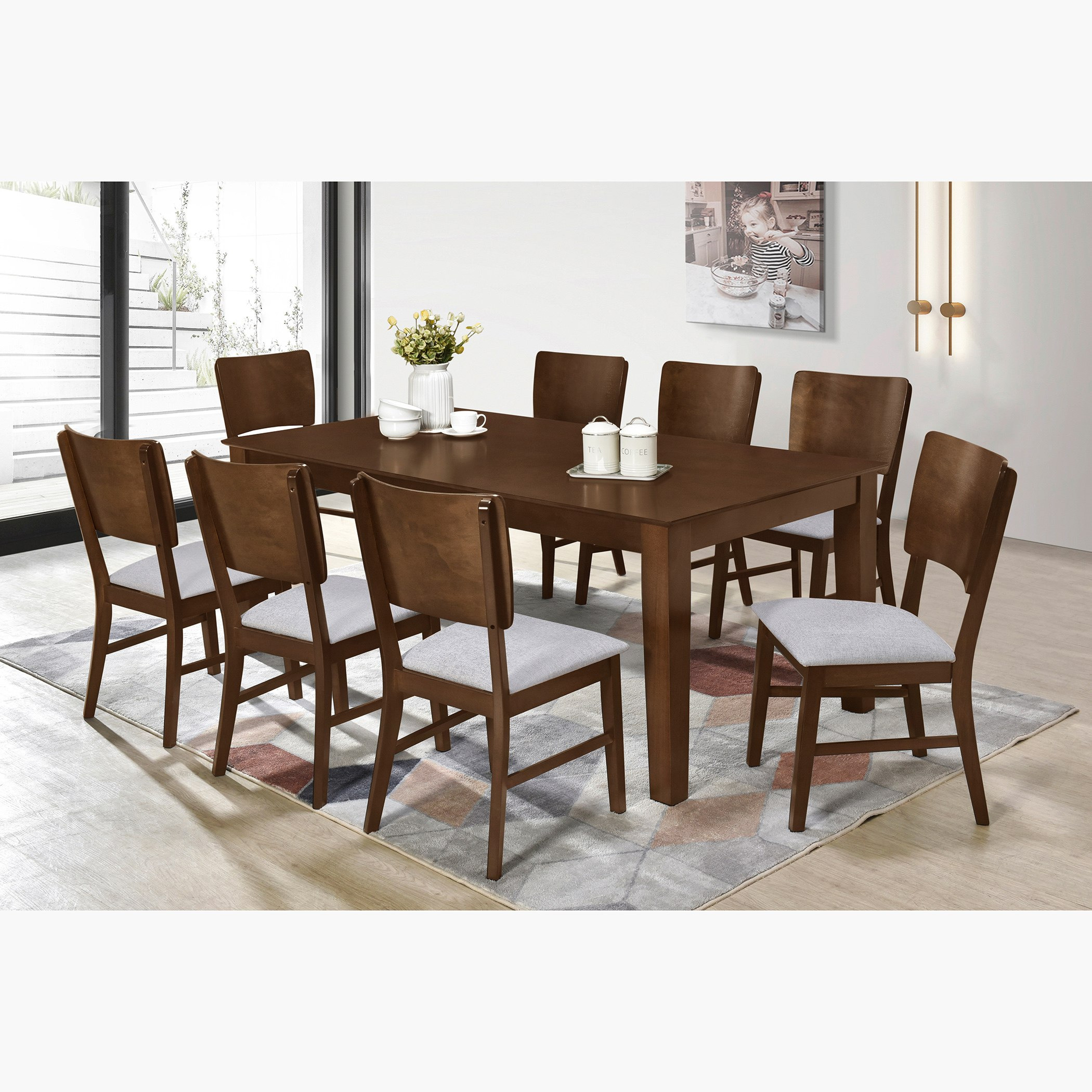 طقم طاولة سُفرة 8 مقاعد من برودواي-hbxfurniture-diningtablesandsets-diningsets-eightseater-image-1