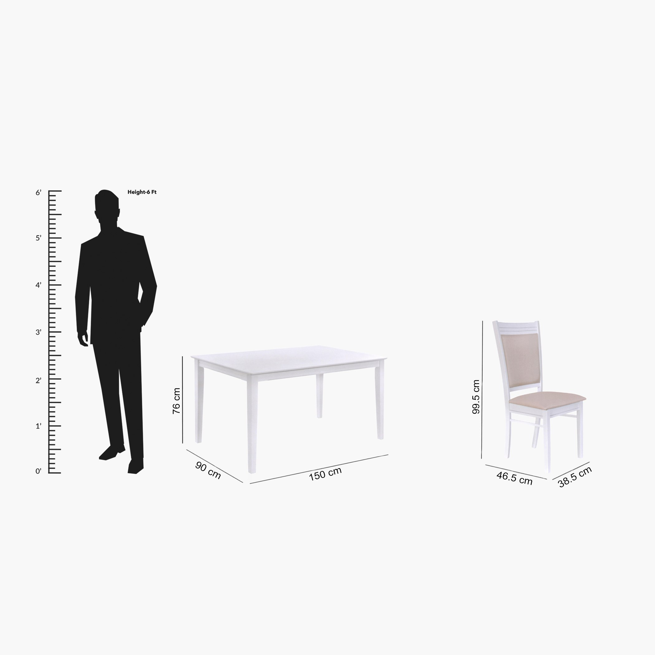 طقم سفرة 6 مقاعد من كيرفي-hbxfurniture-diningtablesandsets-diningsets-sixseater-image-9