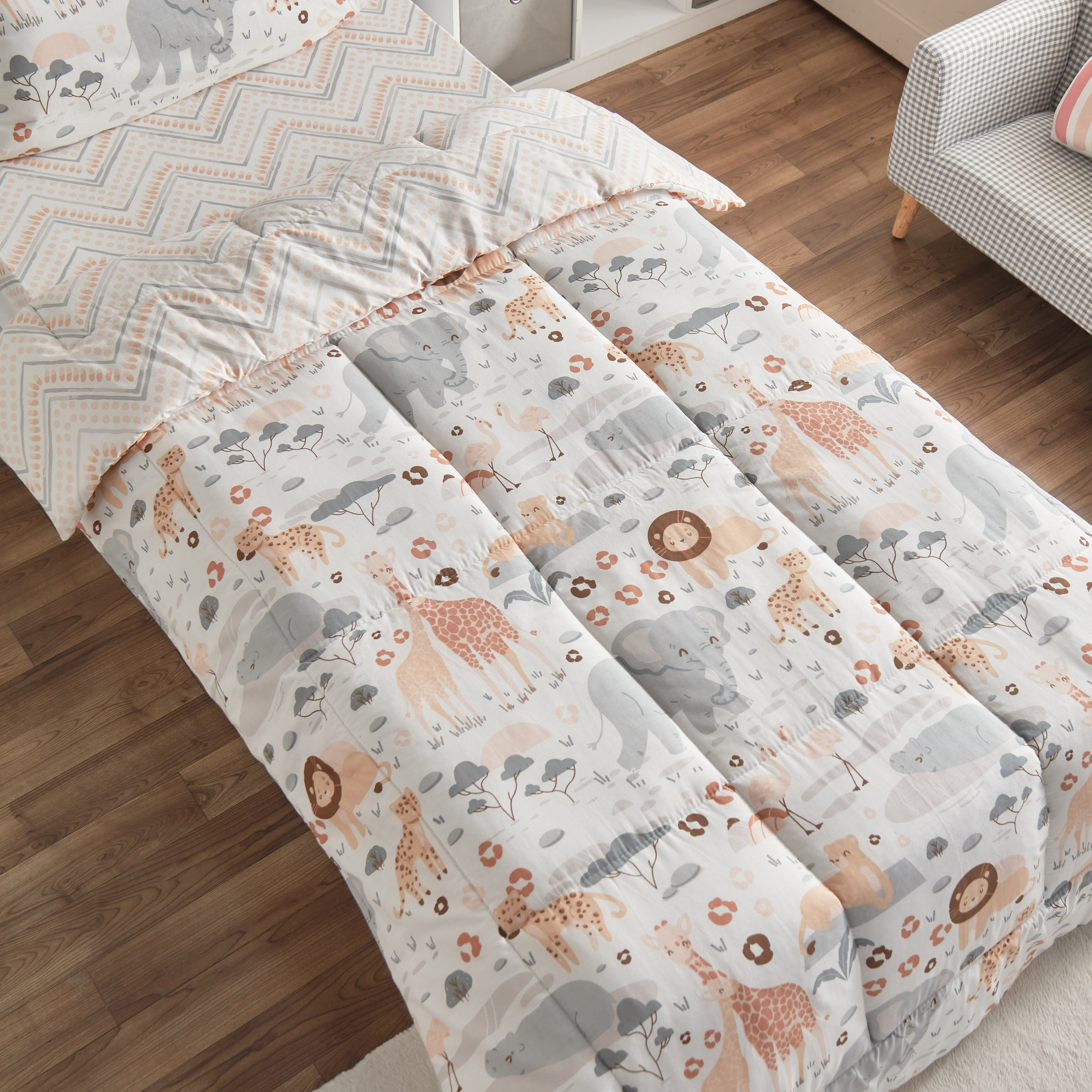 طقم لحاف قطن فردي قطعتين من رون - 135x220 سم-hbxhomeware-hbxkidsandyouth-image-4