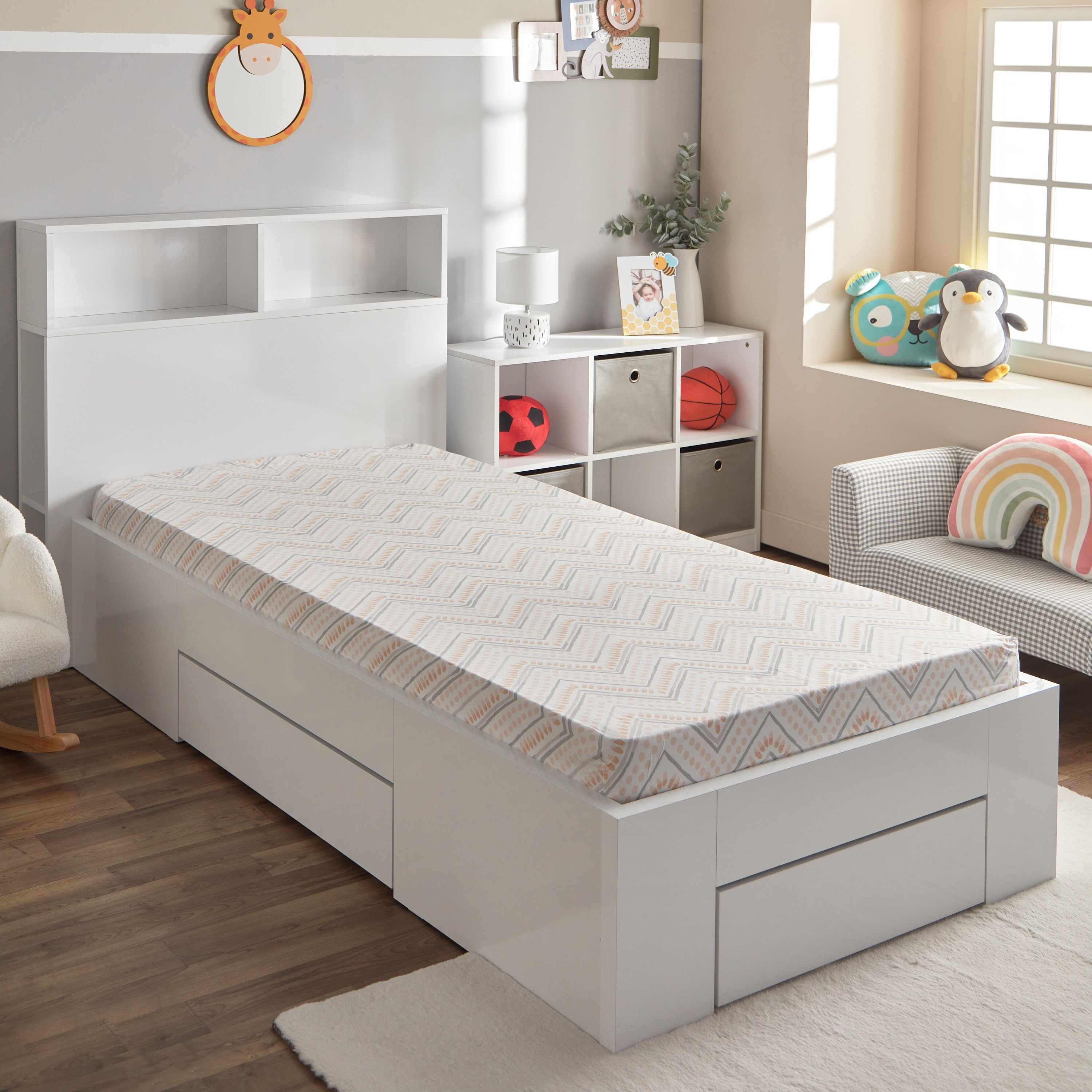 شرشف مطاطي فردي من رون - 200x90+25 سم-hbxhomeware-hbxkidsandyouth-image-1