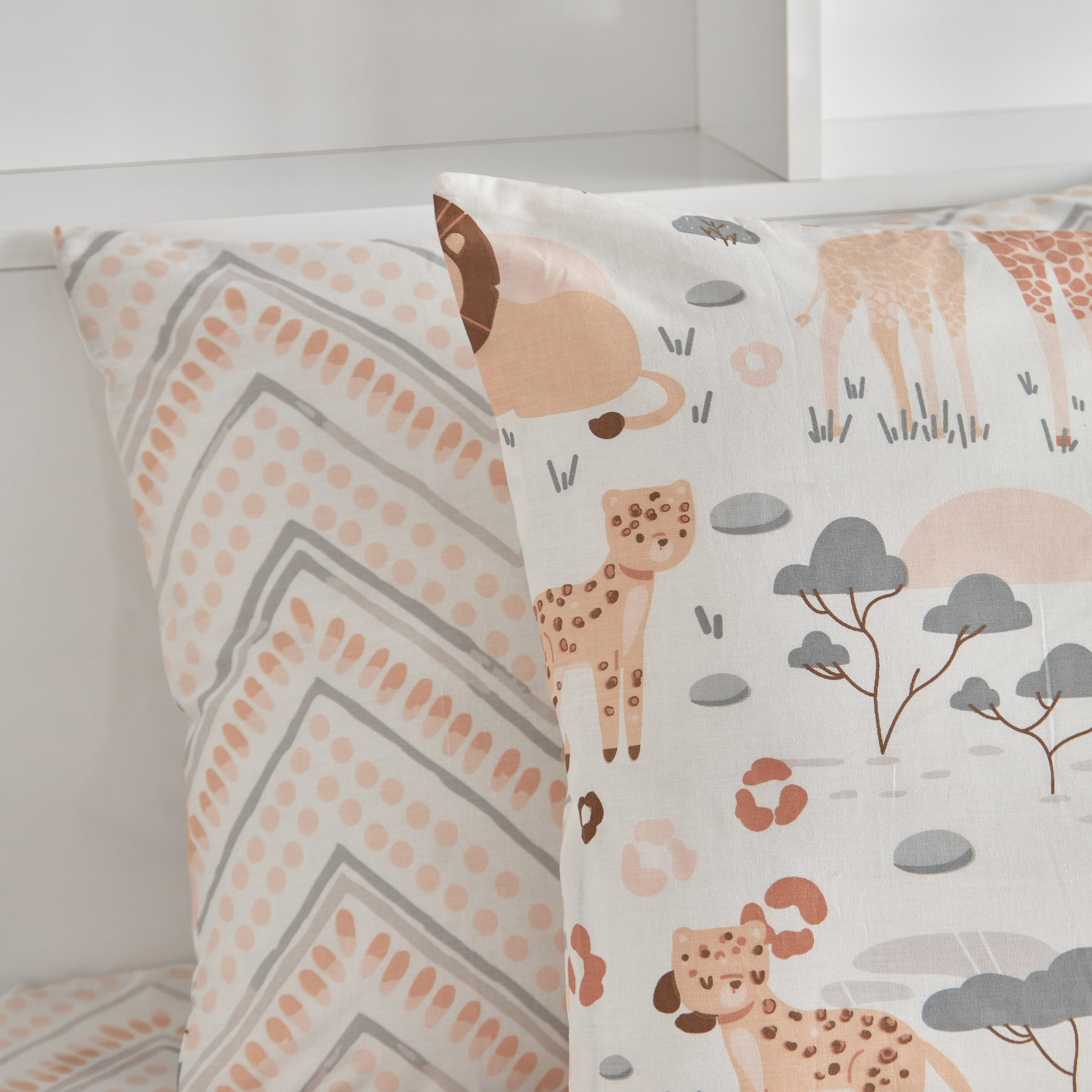 طقم غطاء وسادة قطن يستخدم على الوجهين قطعتين من رون - 50x75 سم-hbxhomeware-hbxkidsandyouth-image-3