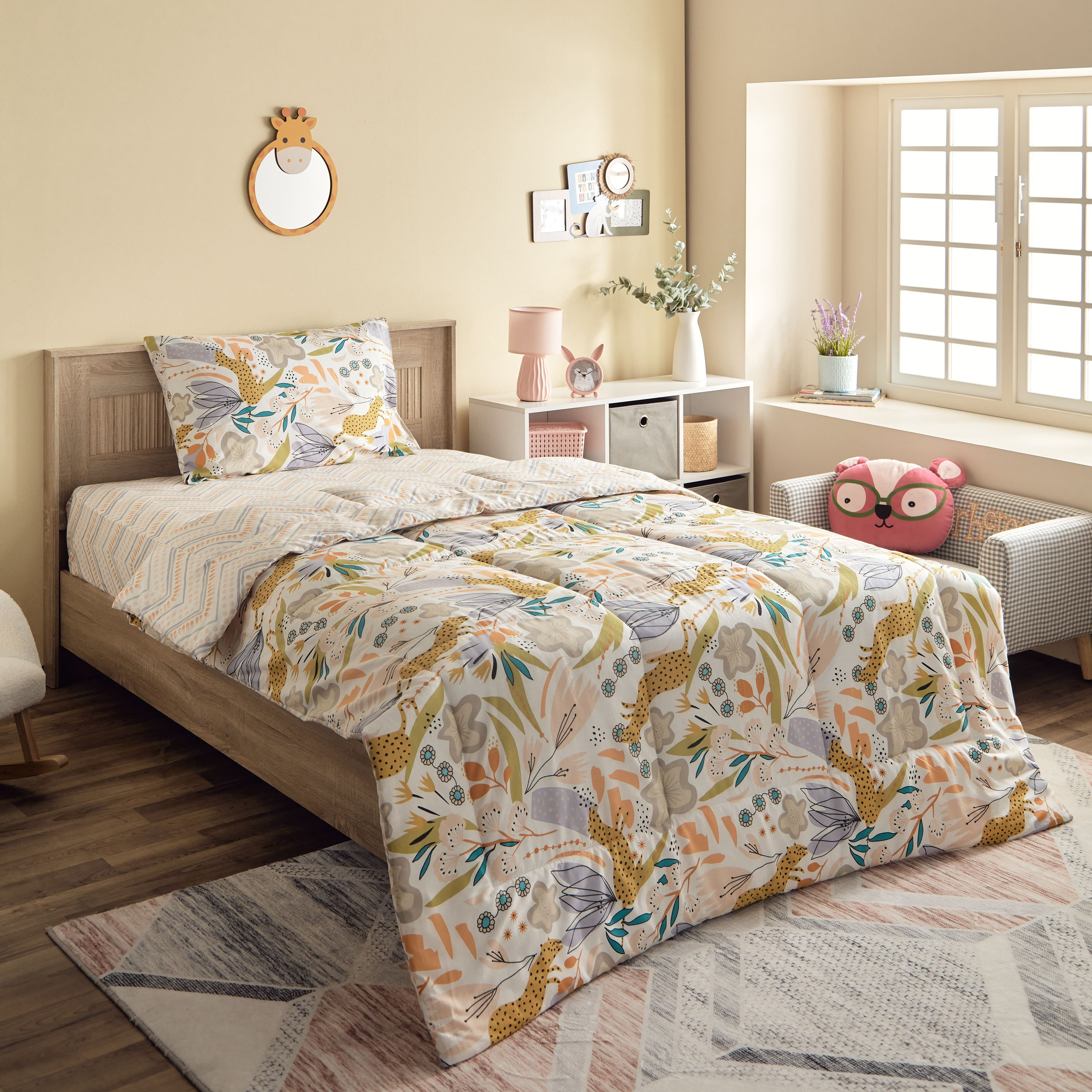 Ron Flora Kapas 2-Piece Twin Cotton Comforter Set - 160x220 cm-hbxhomeware-hbxkidsandyouth-image-1