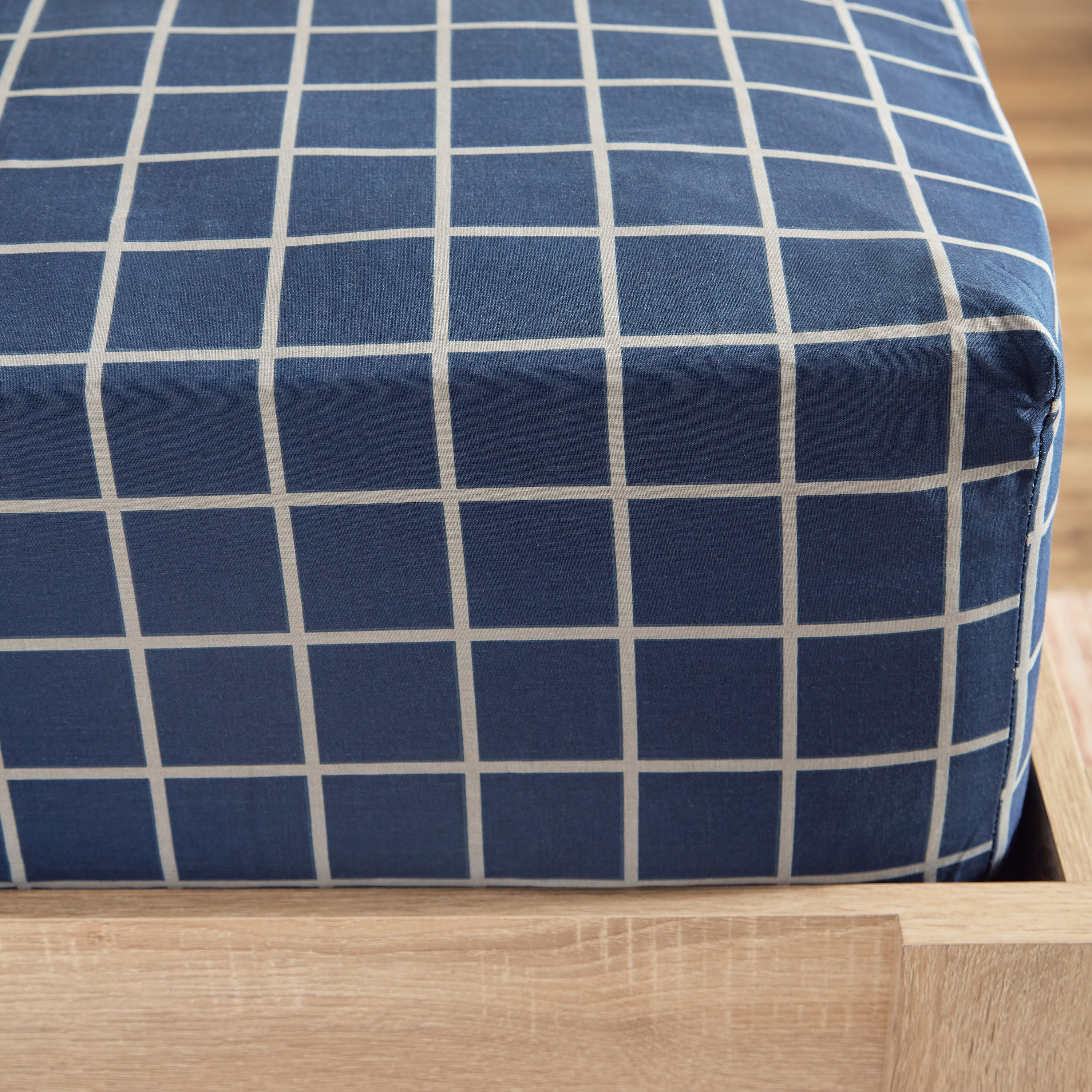 طقم لحاف قطن مزدوج قطعتين 144 خيط - تشيك كاباس من هاري - 160x220 سم-hbxhomeware-hbxkidsandyouth-image-5