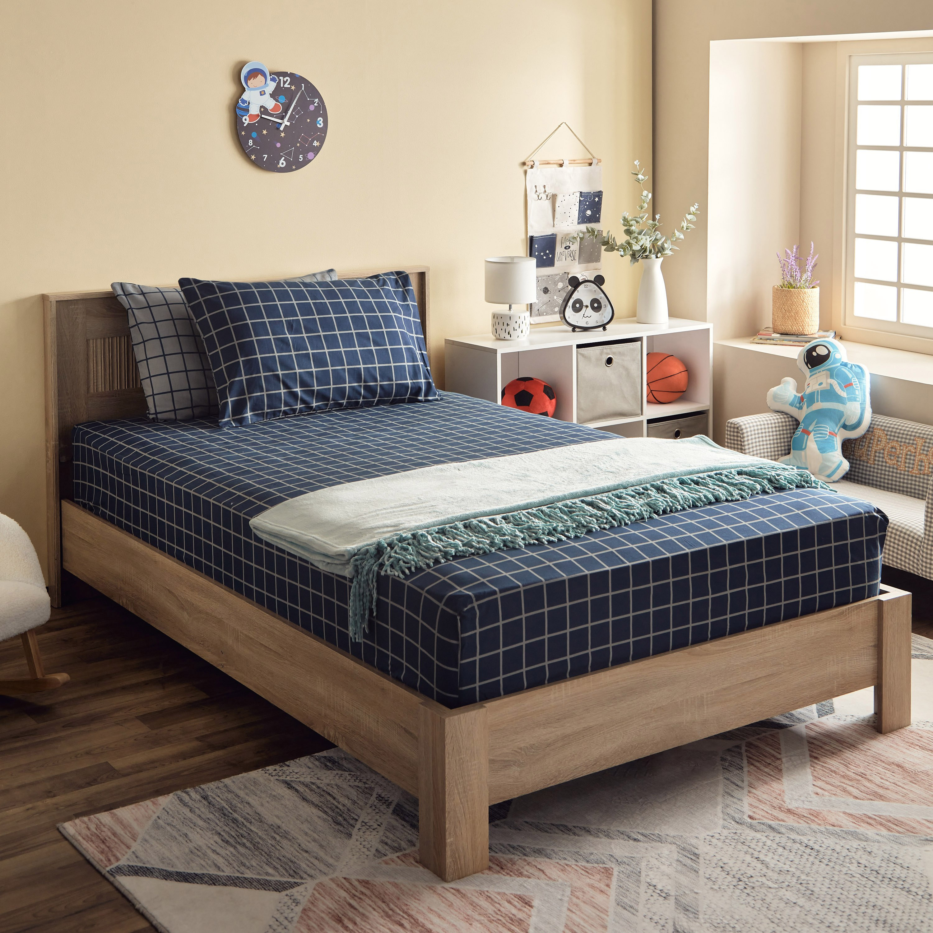 طقم لحاف قطن مزدوج قطعتين 144 خيط - تشيك كاباس من هاري - 160x220 سم-hbxhomeware-hbxkidsandyouth-image-7