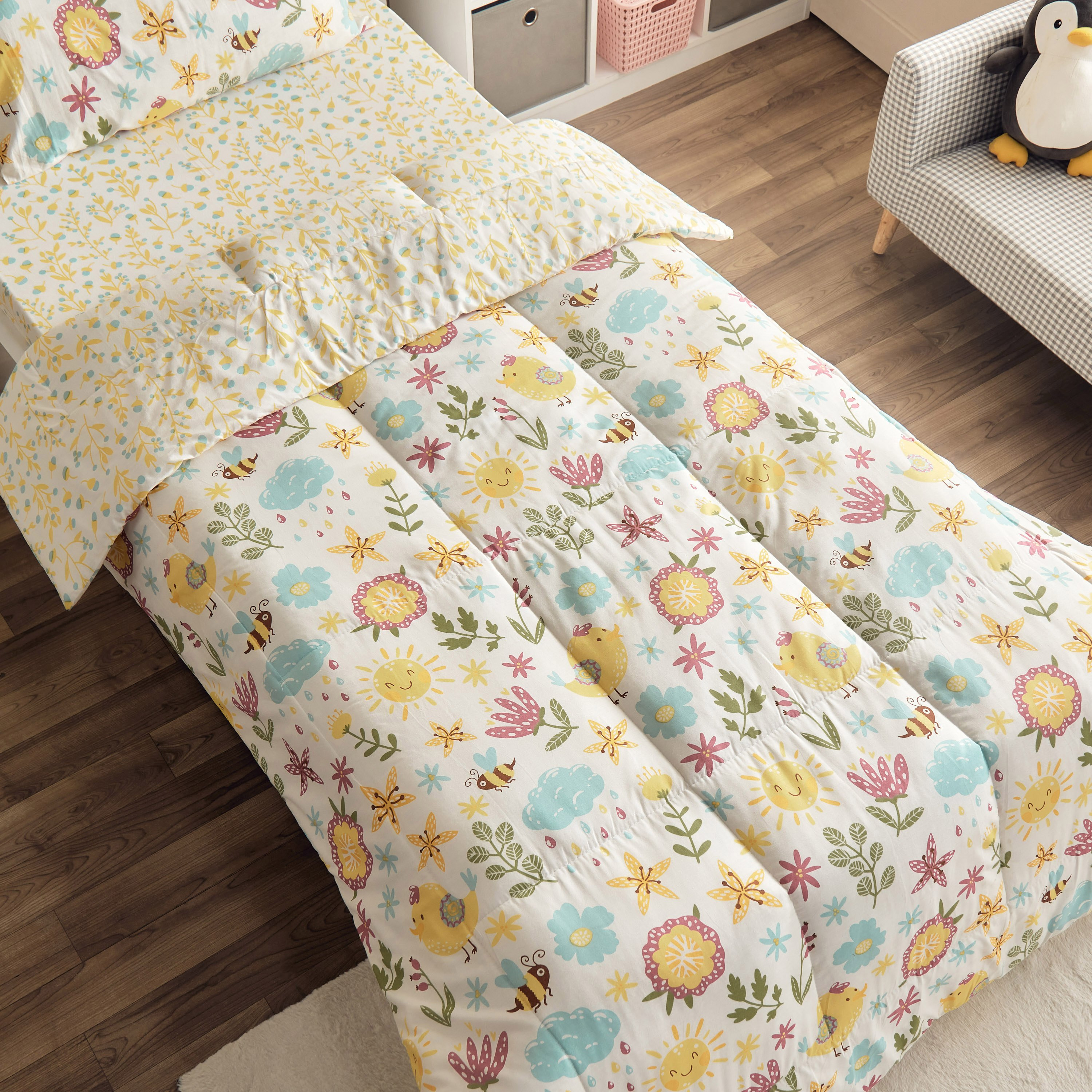 طقم لحاف فردي بلوم كاباس 144 خيط قطعتين من هيرميون - 135x220 سم-hbxhomeware-hbxkidsandyouth-image-4
