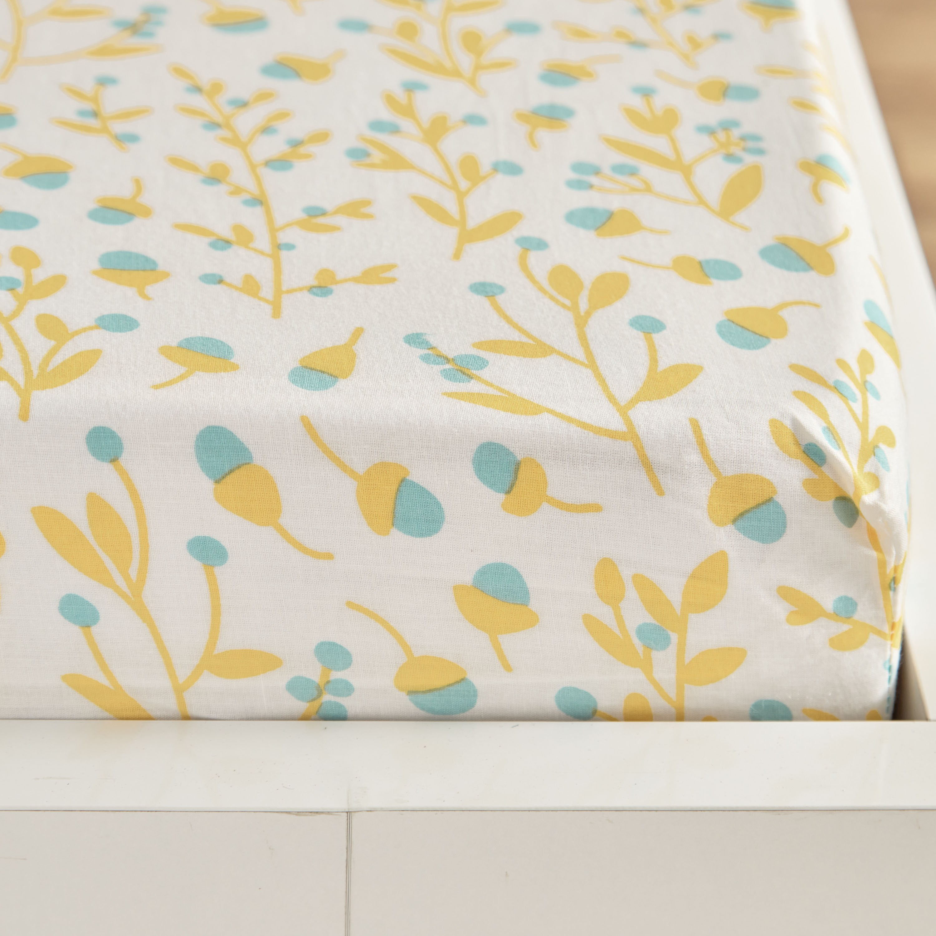 شرشف سرير فردي قطن بلوم كاباس 144 خيط من هرميون - 90x200+25 سم-hbxhomeware-hbxkidsandyouth-image-5