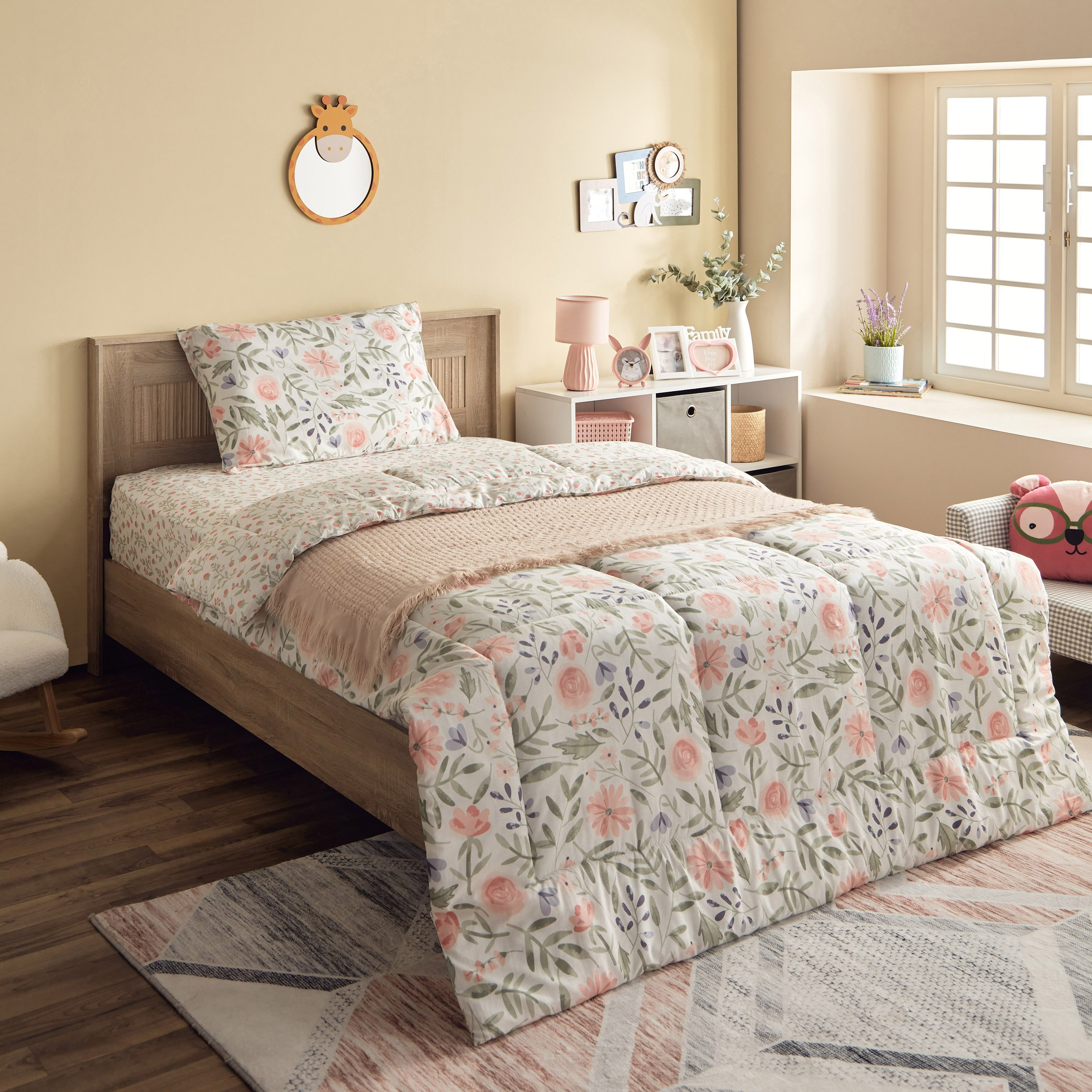 شرشف مطاطي قطني مزدوج من هرميون قطعتين 144 خيط -160x220  سم-hbxhomeware-hbxkidsandyouth-image-8