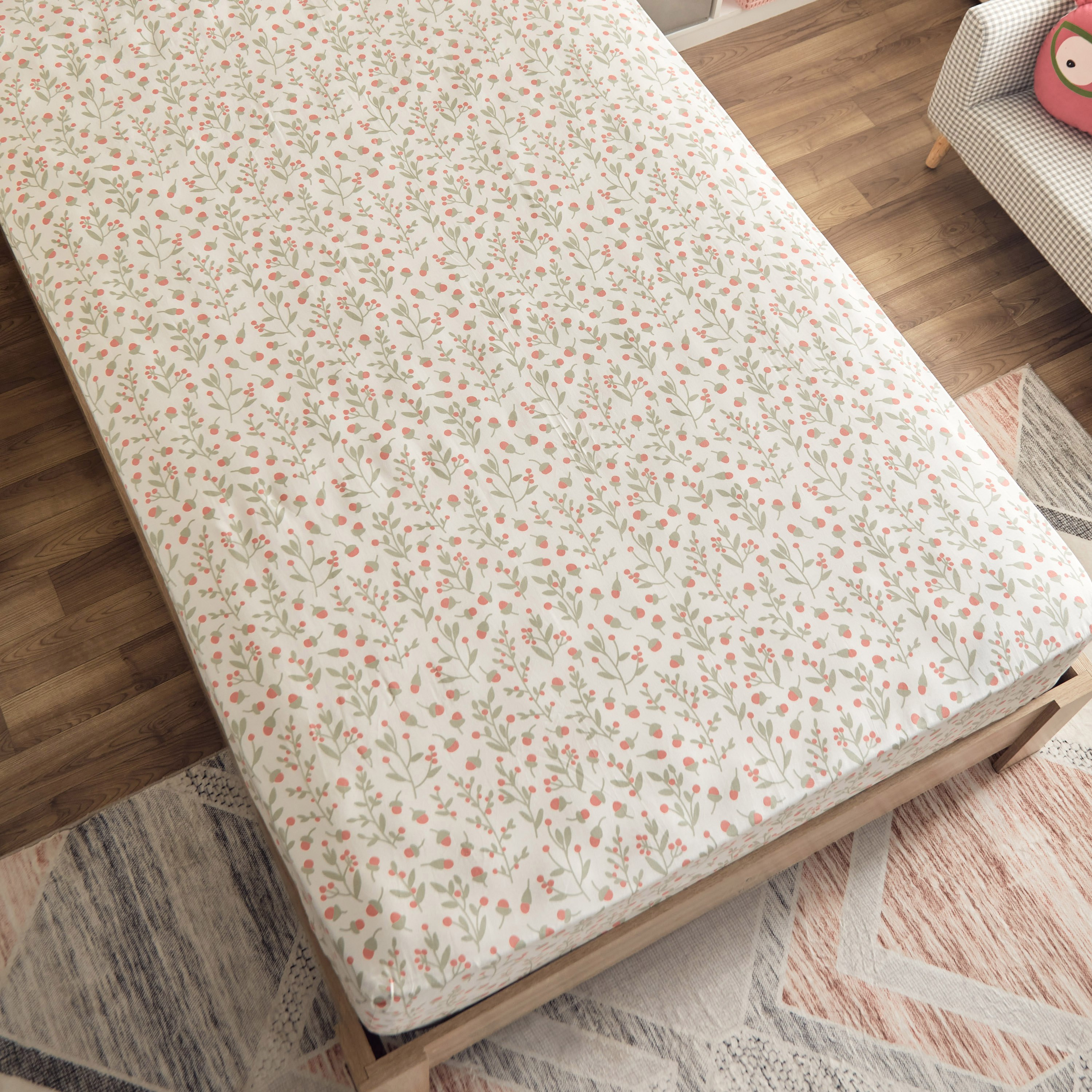 Hermione Chrsy Kapas 144 TC Cotton Twin Fitted Sheet - 120x200+25 cm-hbxhomeware-hbxkidsandyouth-image-3
