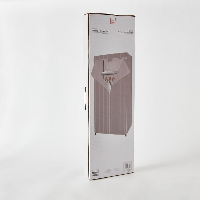 Ebase Portable Wardrobe with Zip Closure-Garment Racks-image-9