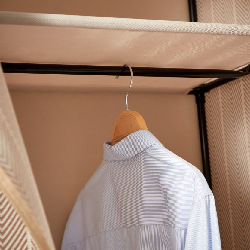 Ebase Portable Wardrobe with Zip Closure-Garment Racks-image-5