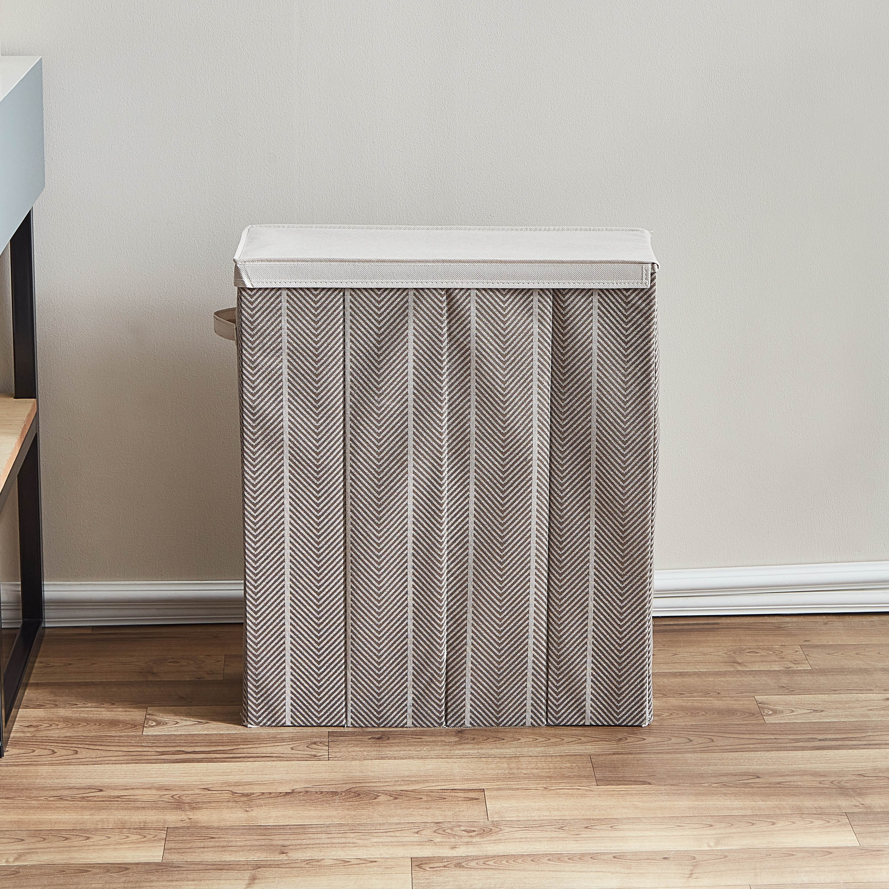 Ebase Collapsible Laundry Hamper with Lid-hbxbathroom-bathroomstorage-laundryhampers-image-2