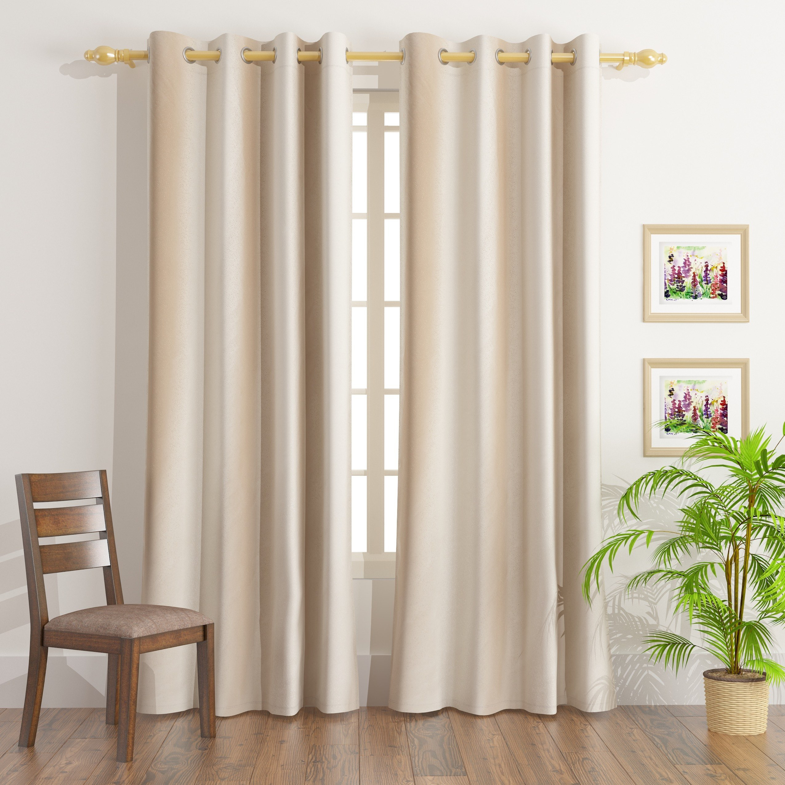 طقم ستائر جاكارد قطعتين من تكساس - 135x240 سم-hbxhomeware-hbxdecorandfurnishings-image-1