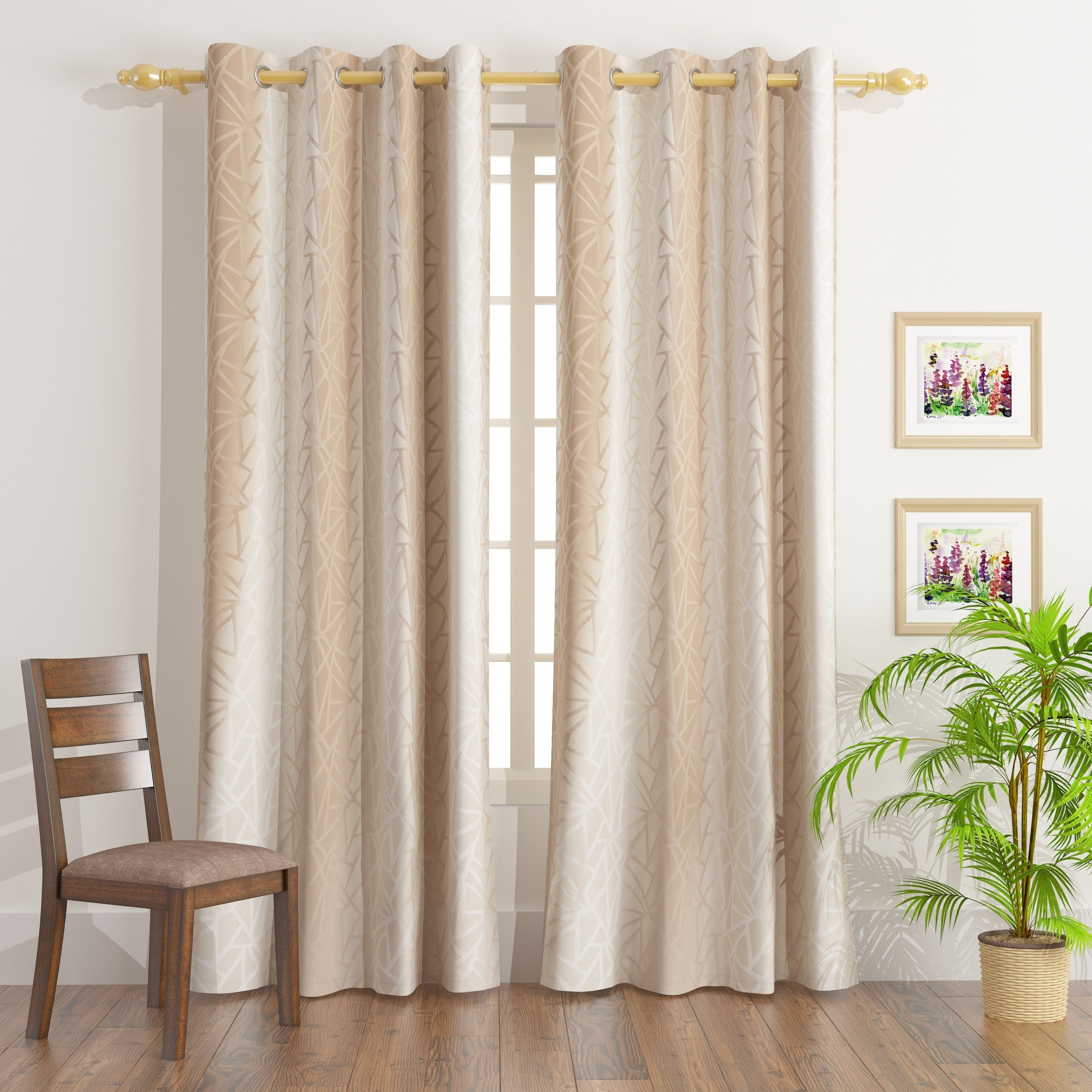 Texas Ace 2-Piece Jacquard Curtain Set - 135x240 cm-hbxhomeware-hbxdecorandfurnishings-image-1