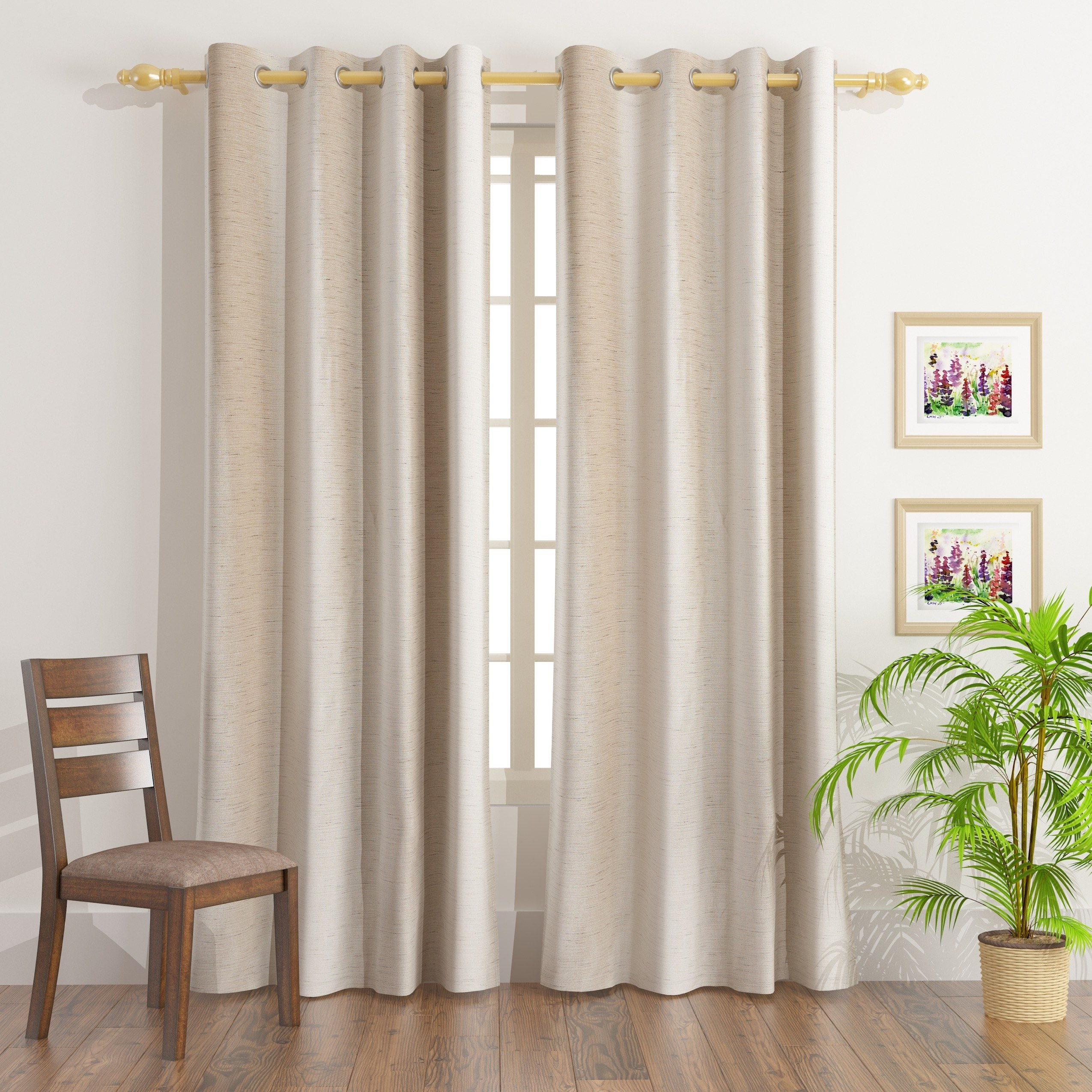 Luna 2-Piece Jacquard Curtain Set - 135x240 cm-hbxhomeware-hbxdecorandfurnishings-image-1