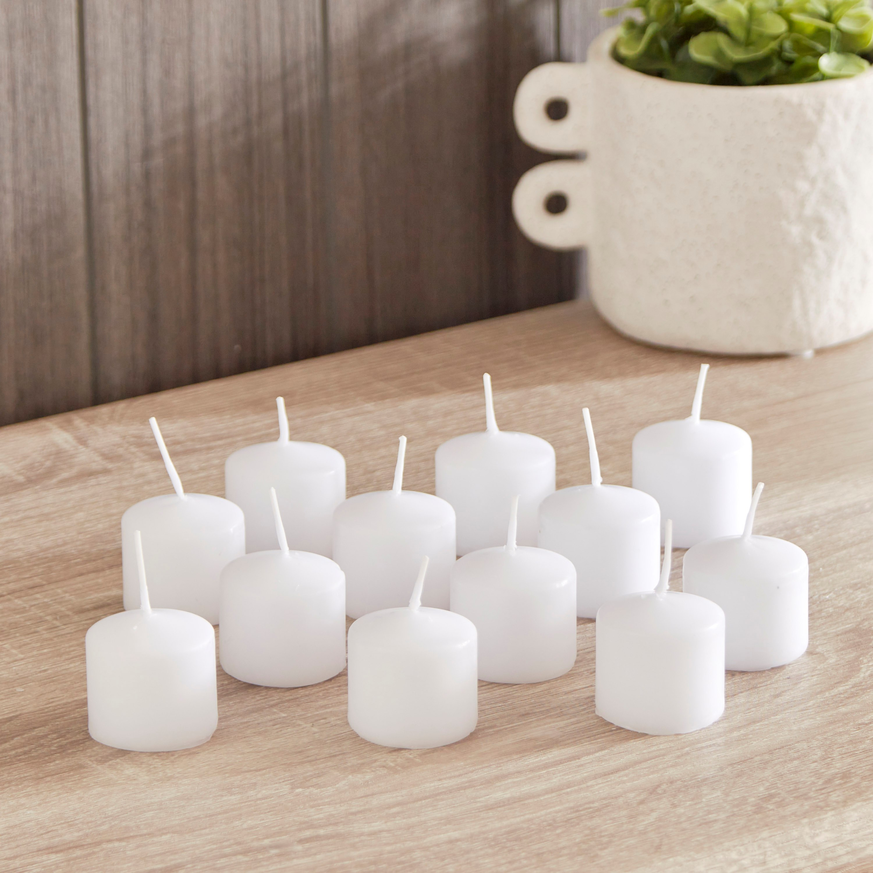 طقم شموع صغيرة 12 قطعة من لونا - 3.8x4 سم-hbxlivingroom-decorandaccessories-candles-image-1