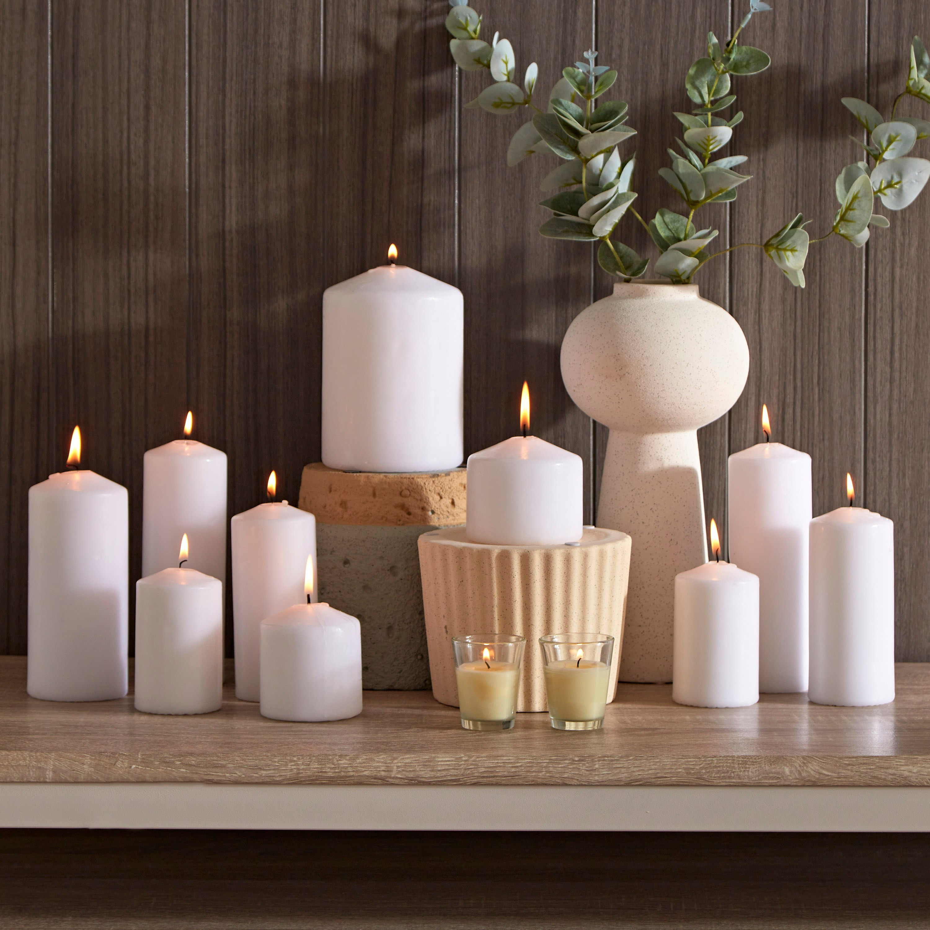 طقم شموع صغيرة 12 قطعة من لونا - 3.8x4 سم-hbxlivingroom-decorandaccessories-candles-image-4