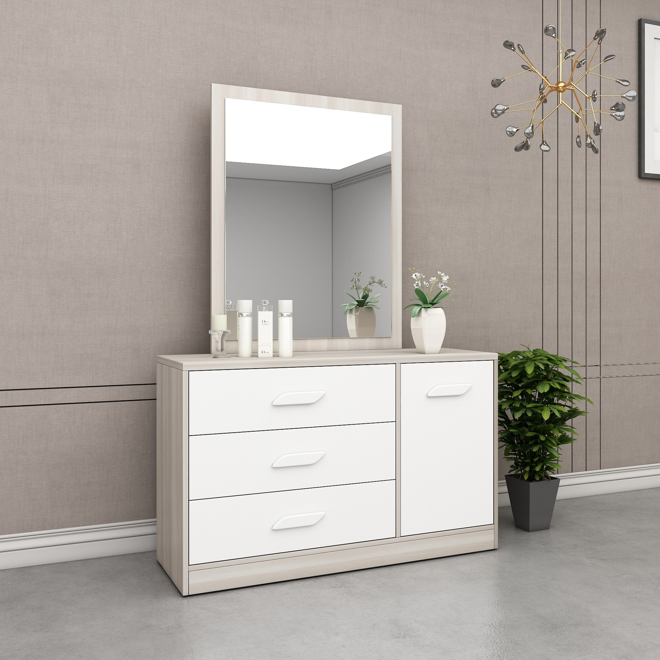 طقم غرفة نوم كينج 5 قطع من نيوبورت - 180x200 سم-hbxbedroom-bedsandbedsets-bedroomsets-king-image-7