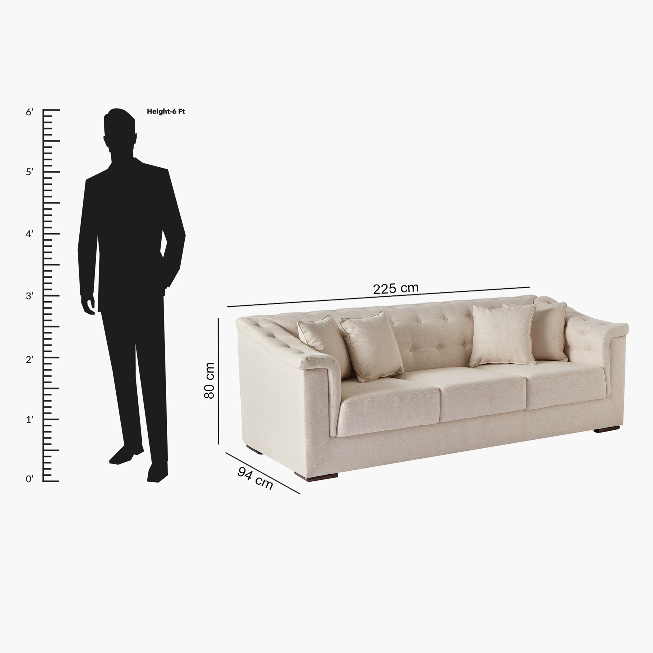 كنبة قماش 3 مقاعد مع 4 وسائد من سندريلا-hbxlivingroom-sofasandarmchairs-sofas-image-11