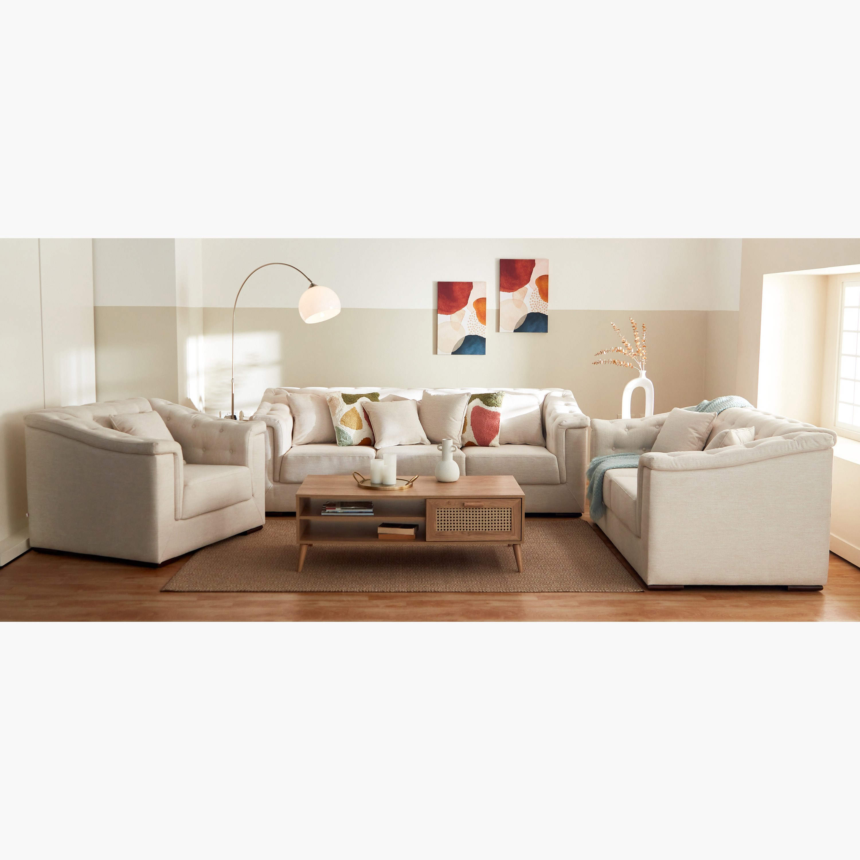 كنبة قماش 3 مقاعد مع 4 وسائد من سندريلا-hbxlivingroom-sofasandarmchairs-sofas-image-9