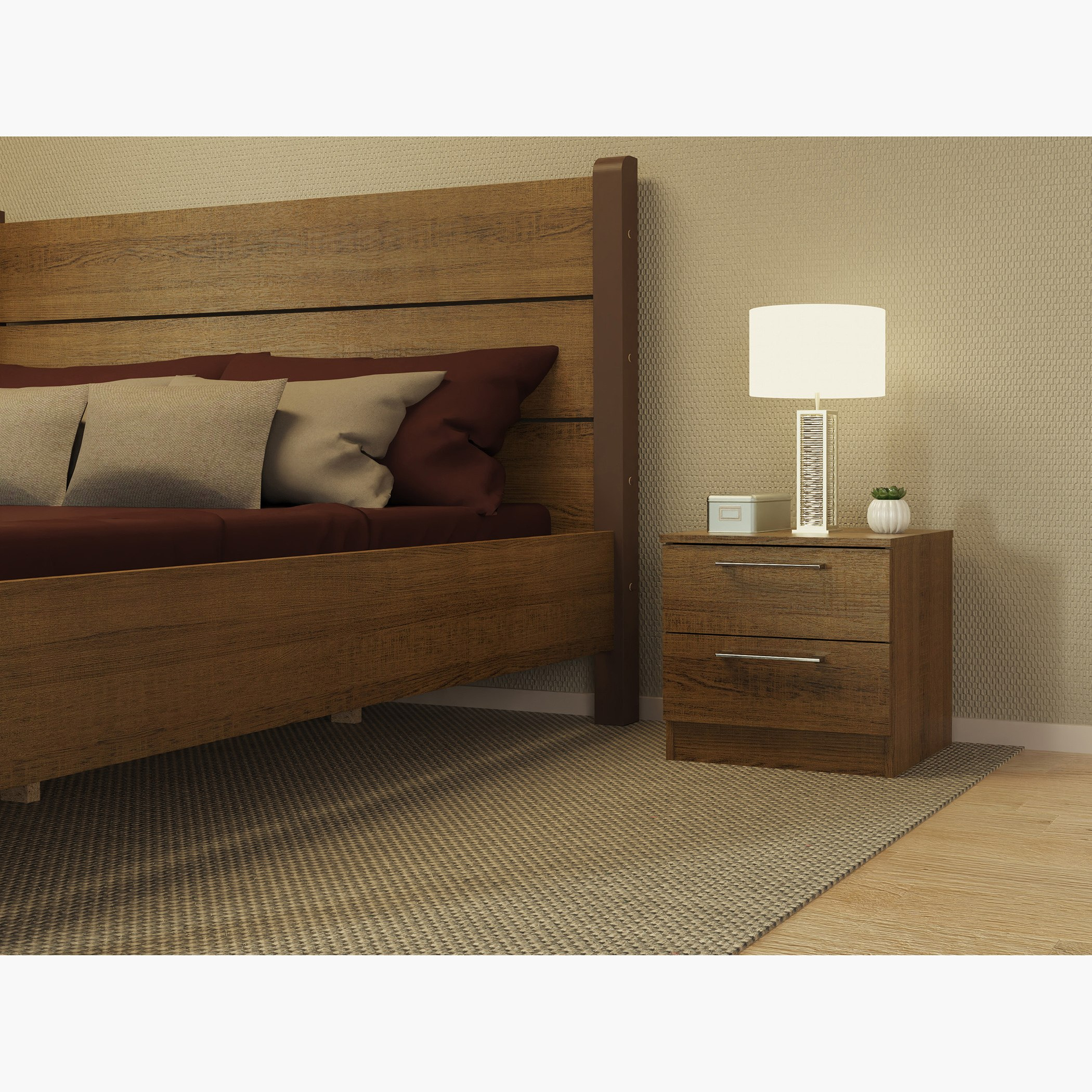 طقم غرفة نوم كينج 5 قطع من فيجو - 180x200 سم-hbxbedroom-bedsandbedsets-bedroomsets-king-image-12