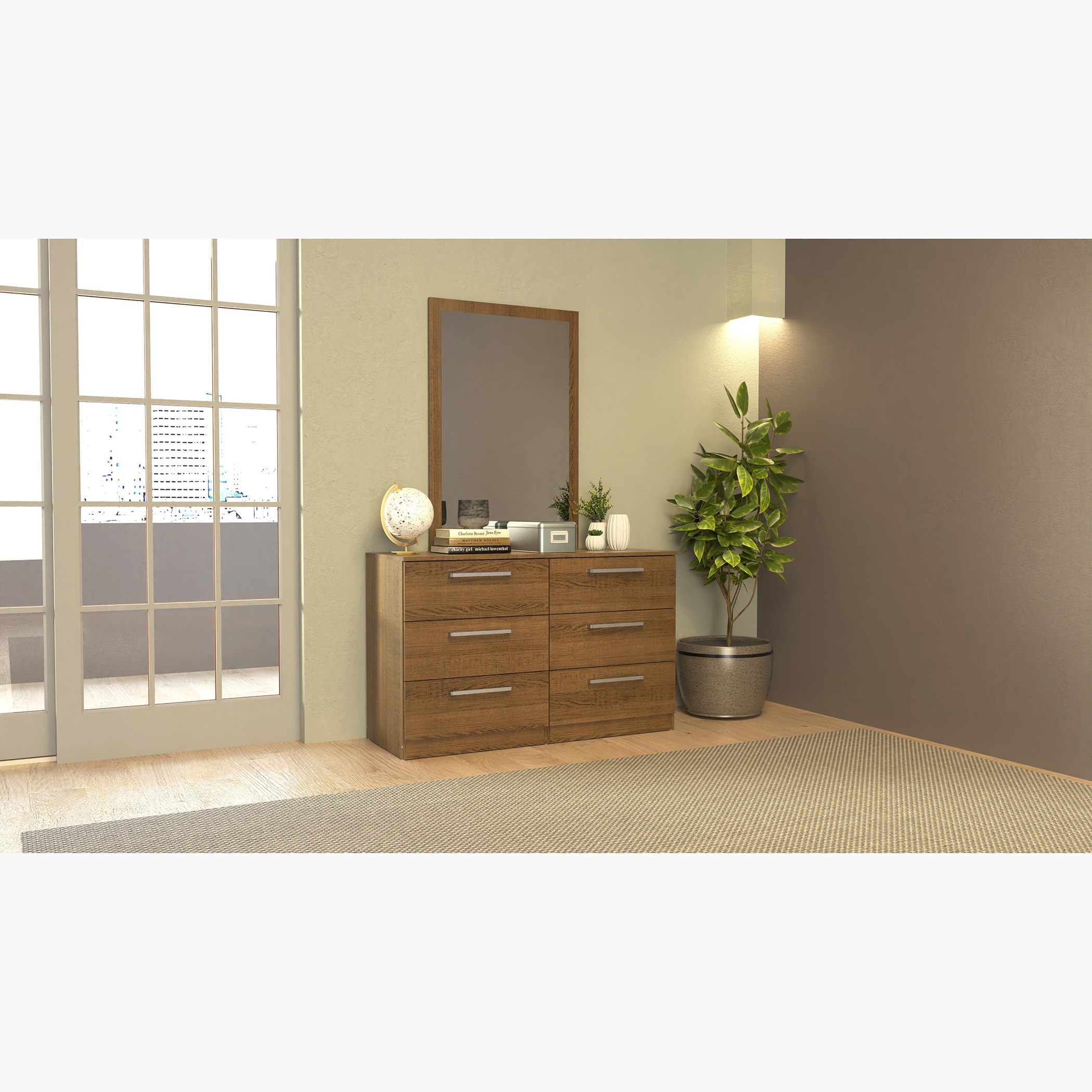 طقم غرفة نوم كينج 5 قطع من فيجو - 180x200 سم-hbxbedroom-bedsandbedsets-bedroomsets-king-image-13